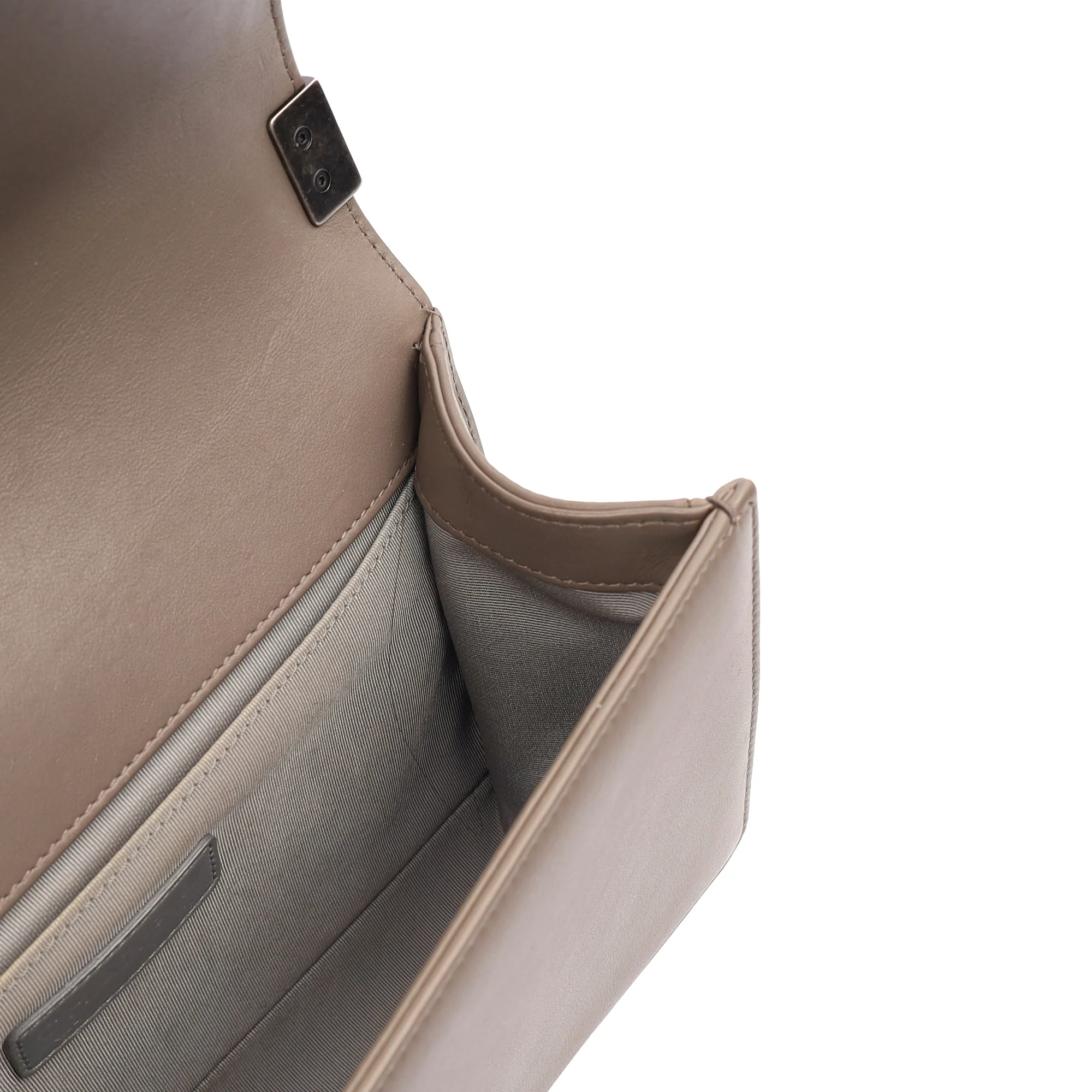 Picture of Chanel Shoulder Bag Boy - Medium in Grey, Calfskin Leather