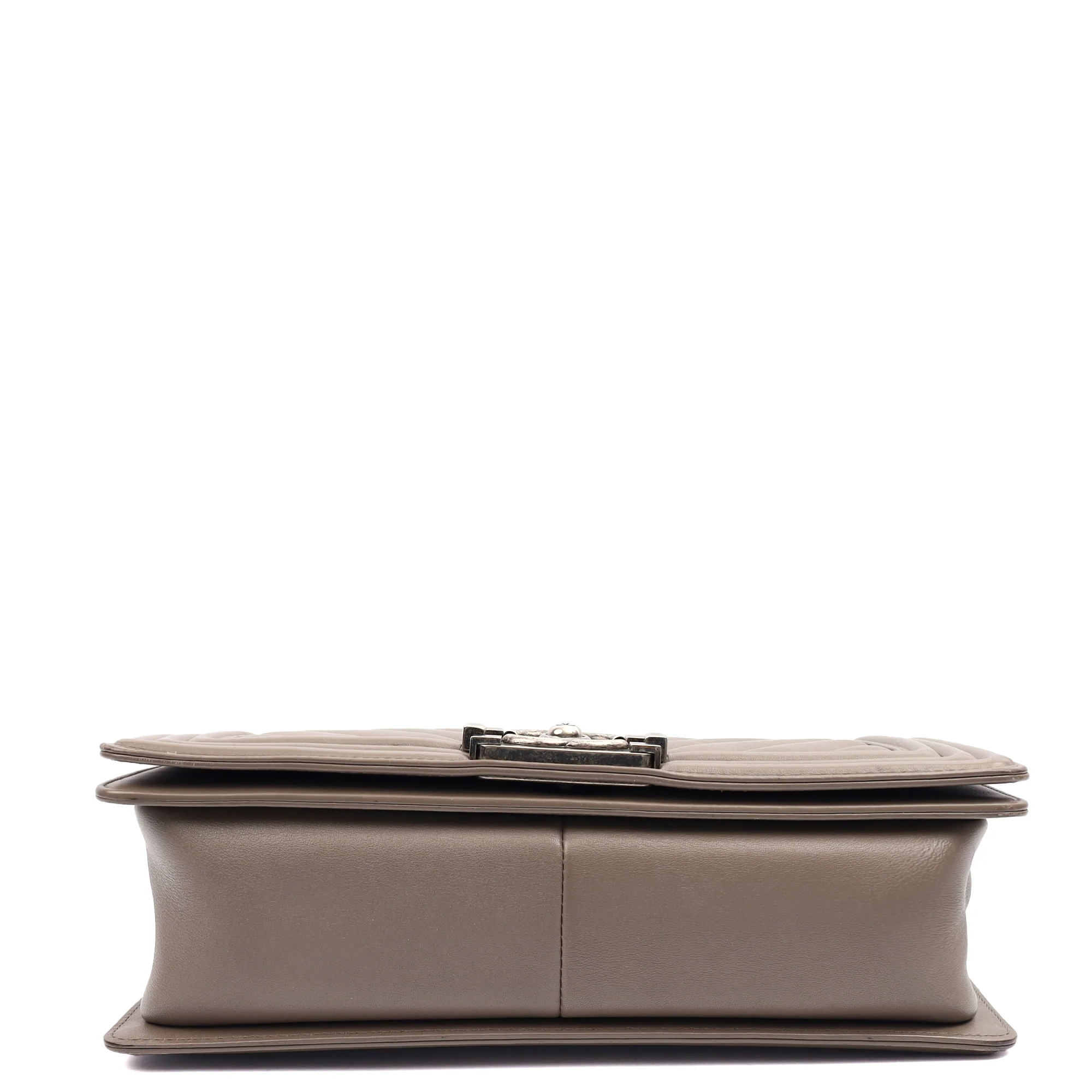 Picture of Chanel Shoulder Bag Boy - Medium in Grey, Calfskin Leather