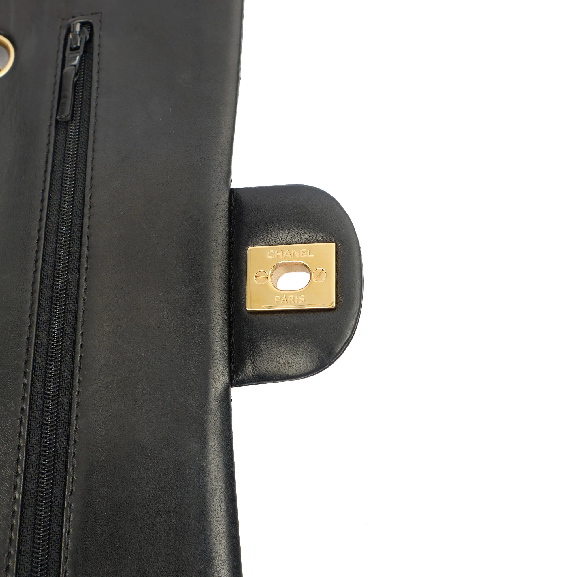Picture of Chanel Cross Body Classic Double Flap - Medium in Black, Lambskin Leather