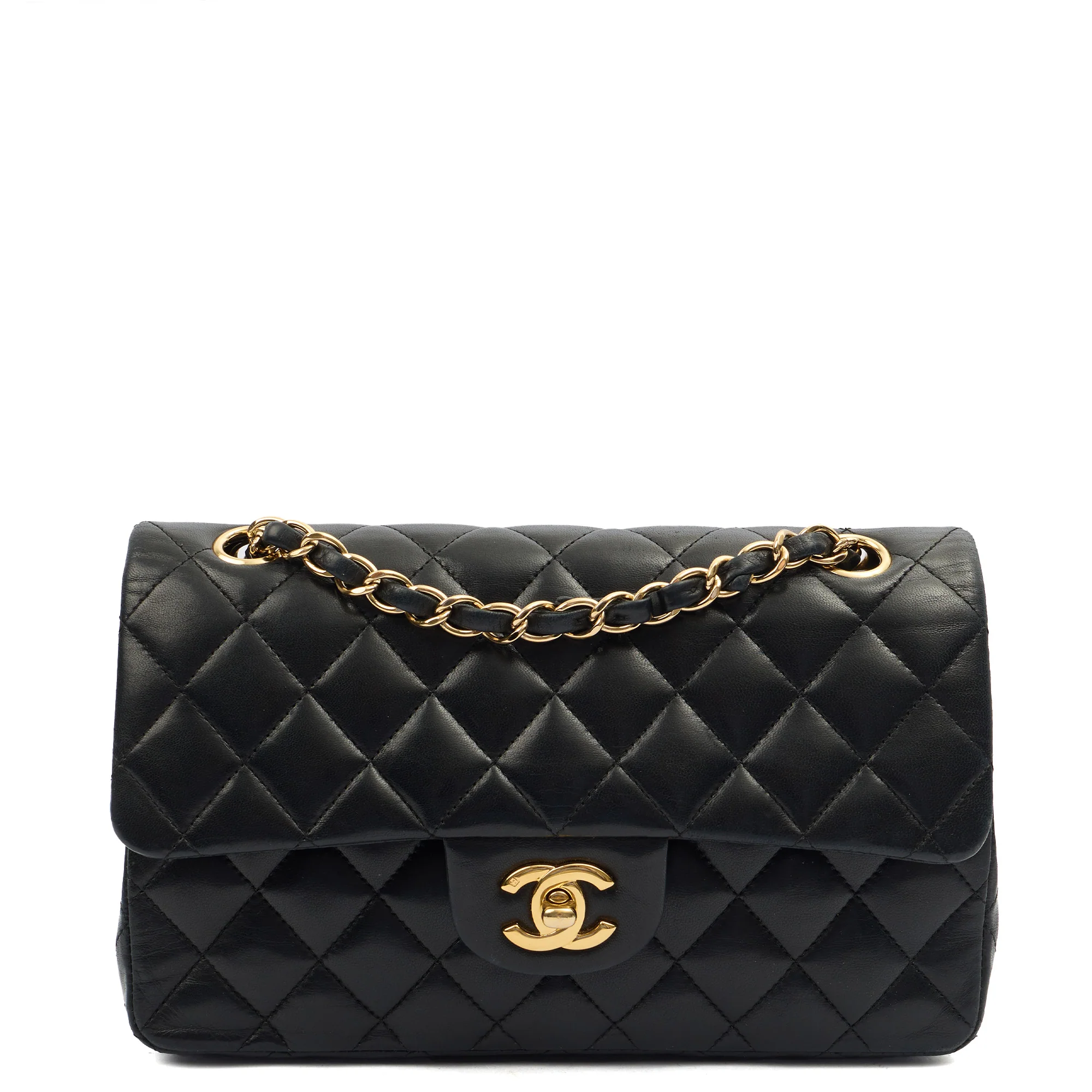 Picture of Chanel Cross Body Classic Double Flap - Medium in Black, Lambskin Leather