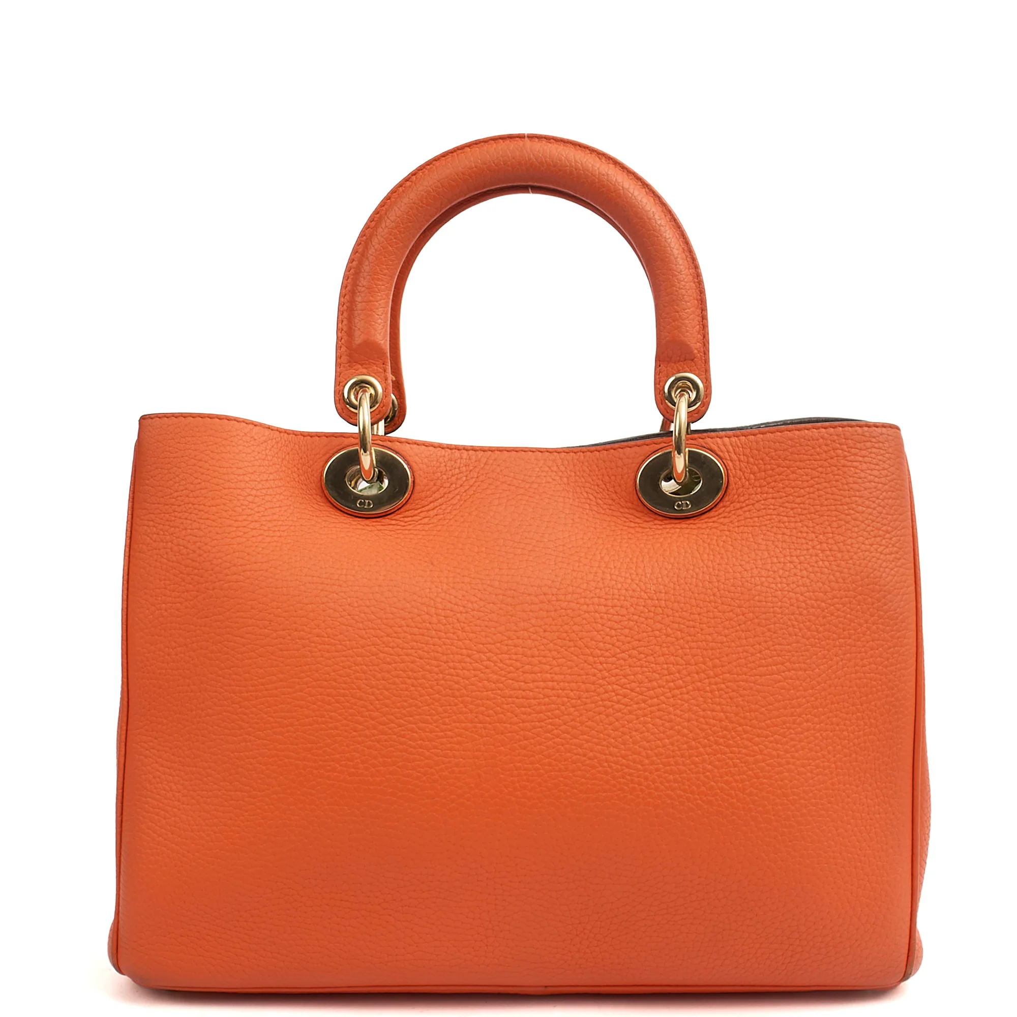 Picture of Christian Dior Tote Diorissimo tote in Orange, Leather