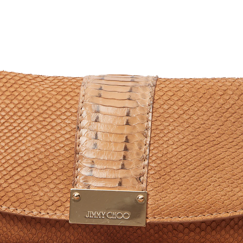Picture of Jimmy Choo Clutch Clutch in Brown, Leather