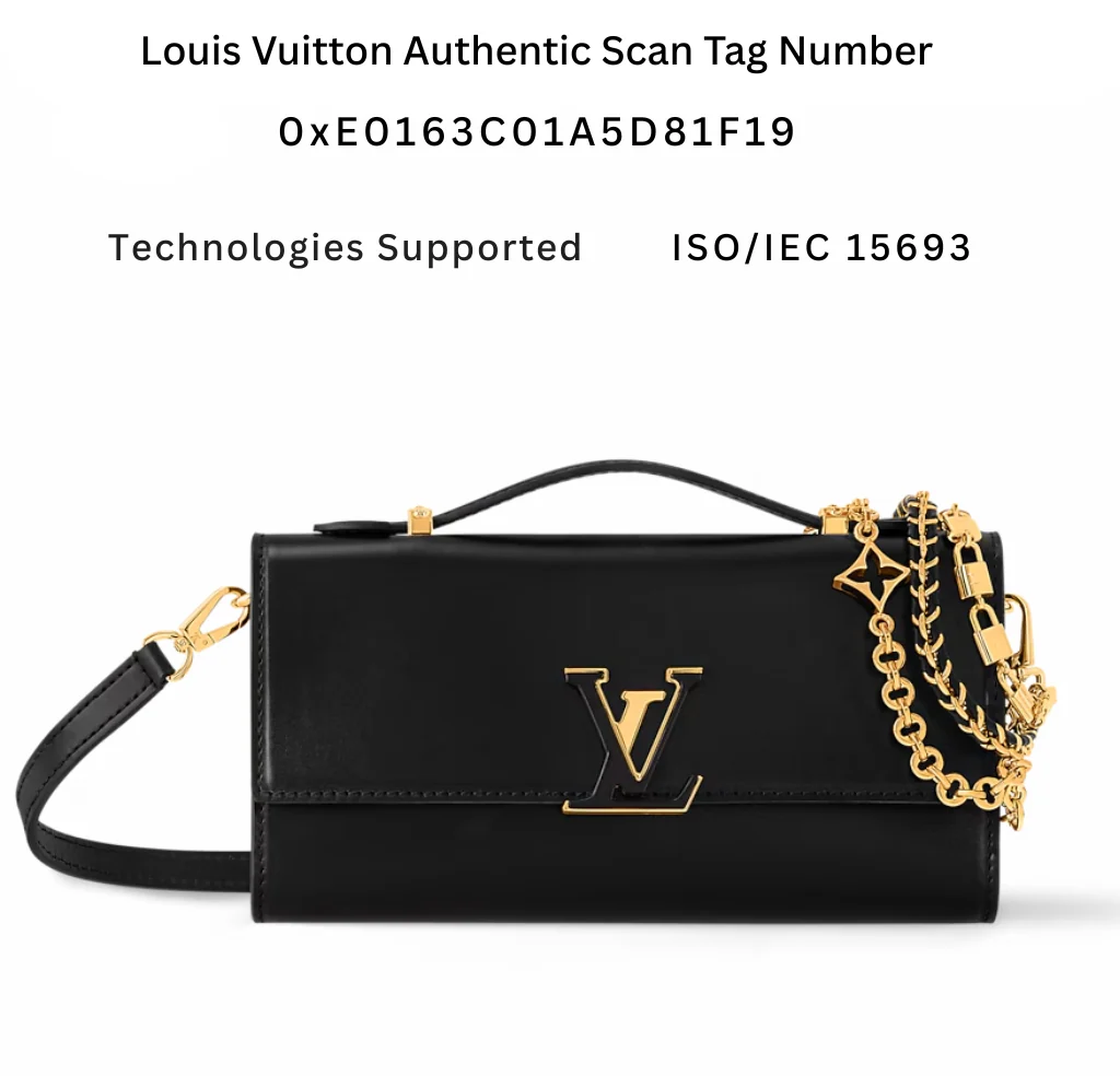 Louis Vuitton Capucines Wallet on Chain in black