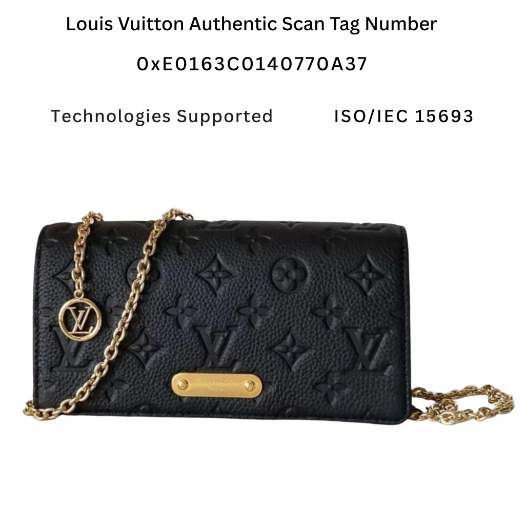 Louis Vuitton Lily Wallet on Chain in black
