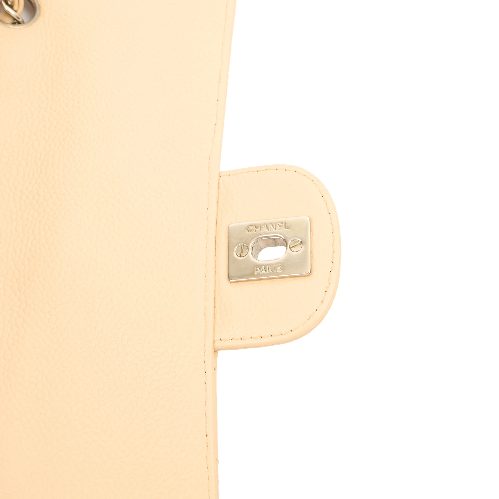 Picture of Chanel Shoulder Bag Classic - East West in Neutral, Caviar Leather