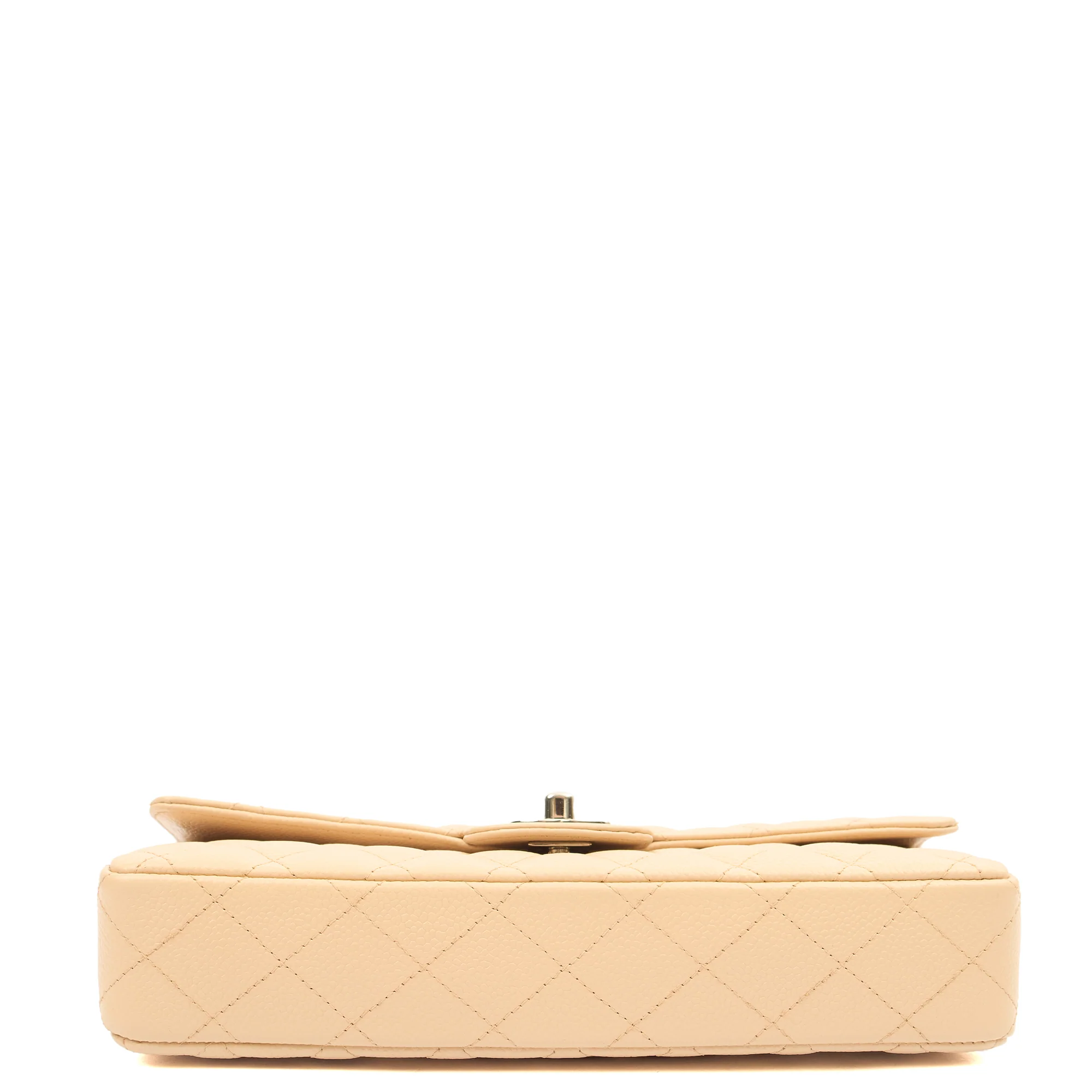 Picture of Chanel Shoulder Bag Classic - East West in Neutral, Caviar Leather