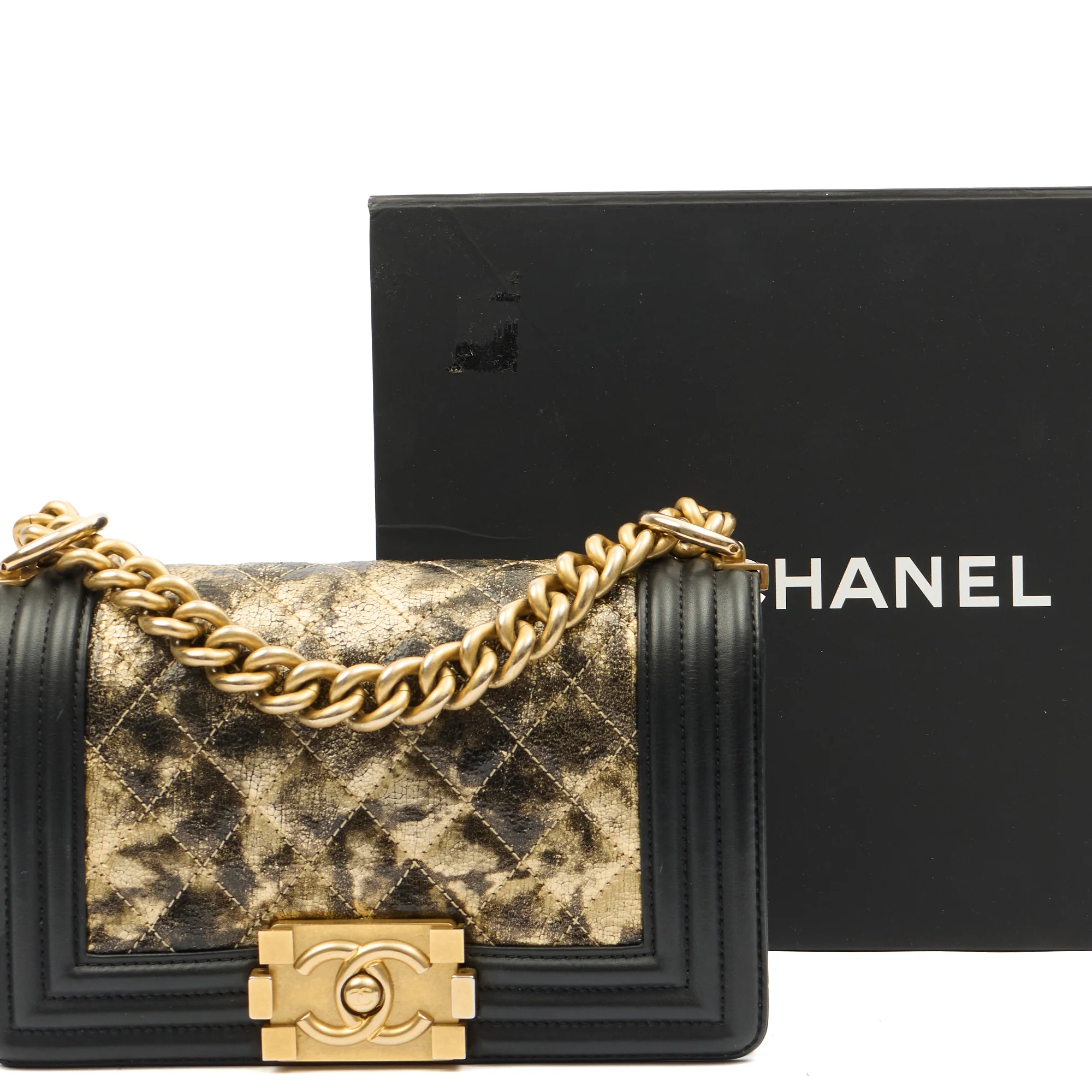 Picture of Chanel Mini Bag Boy - Mini in Metallic, Leather