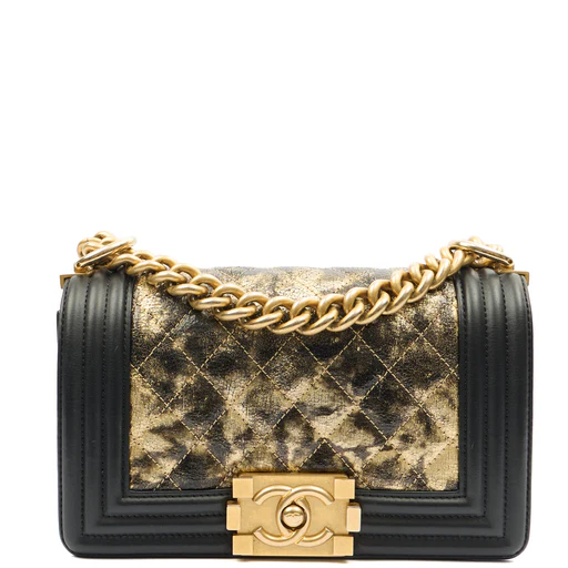 Picture of Chanel Mini Bag Boy - Mini in Metallic, Leather