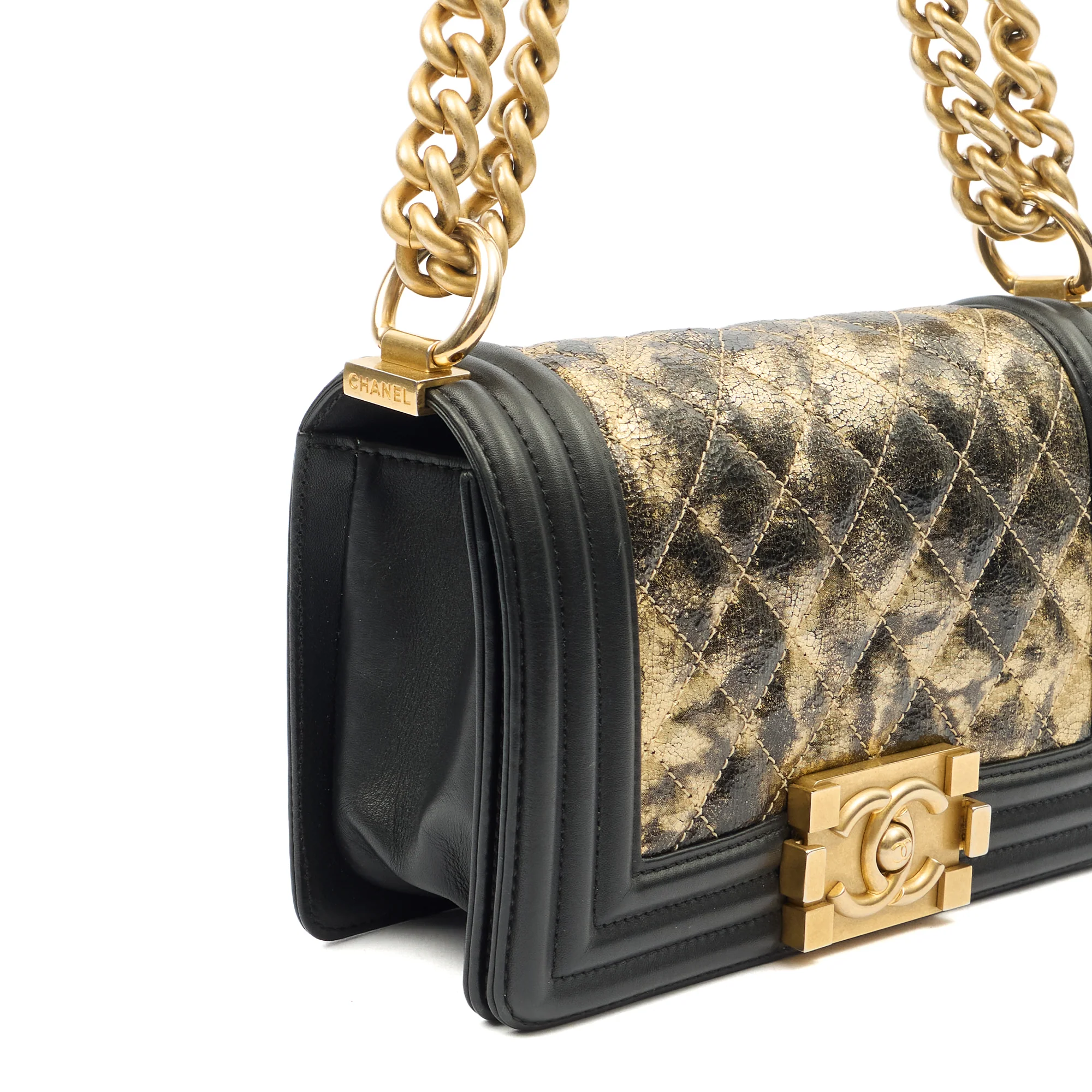Picture of Chanel Mini Bag Boy - Mini in Metallic, Leather