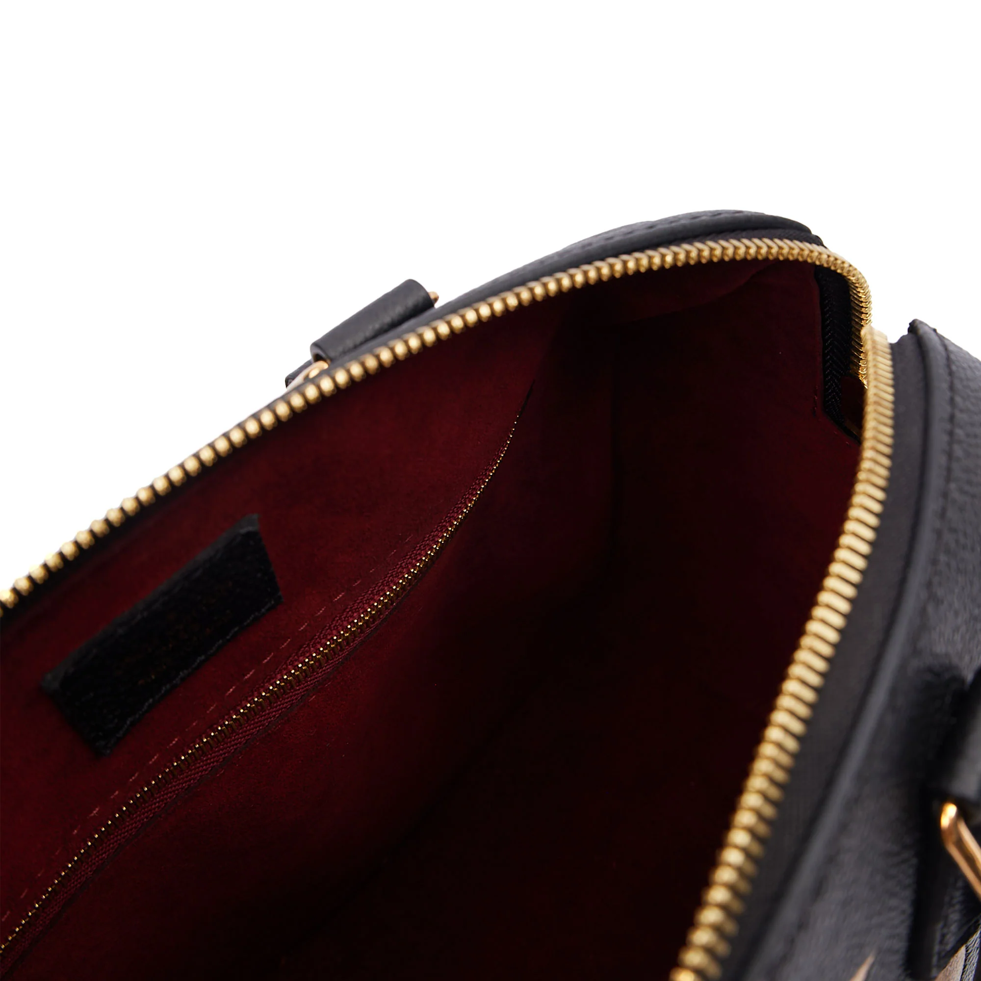 Picture of Louis Vuitton Top Handle Speedy Bandouliere 25 in Black, Empreinte Leather