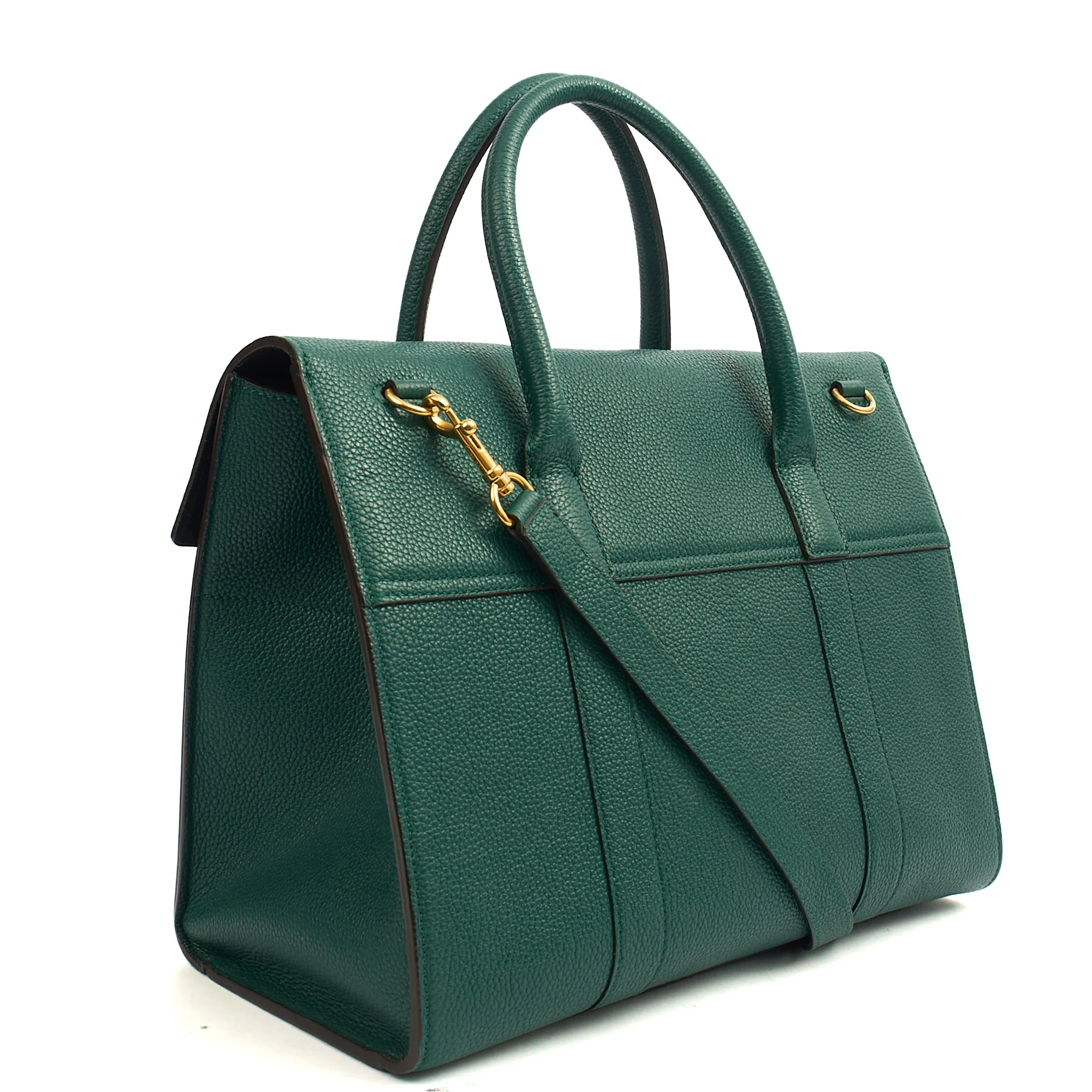 Picture of Mulberry Tote Bayswater with Strap in Ocean Green, Calfskin Leather