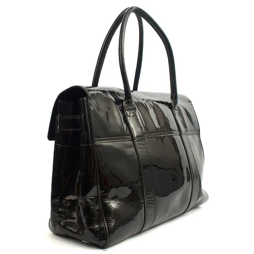 Picture of Mulberry Tote Bayswater Heritage in Black, Patent Leather