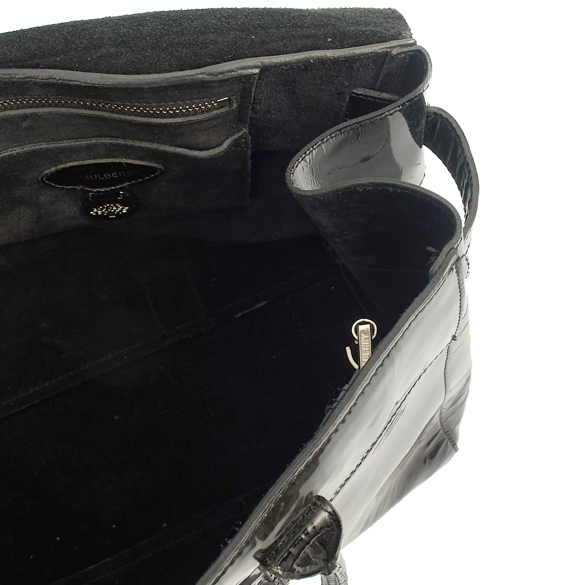 Picture of Mulberry Tote Bayswater Heritage in Black, Patent Leather