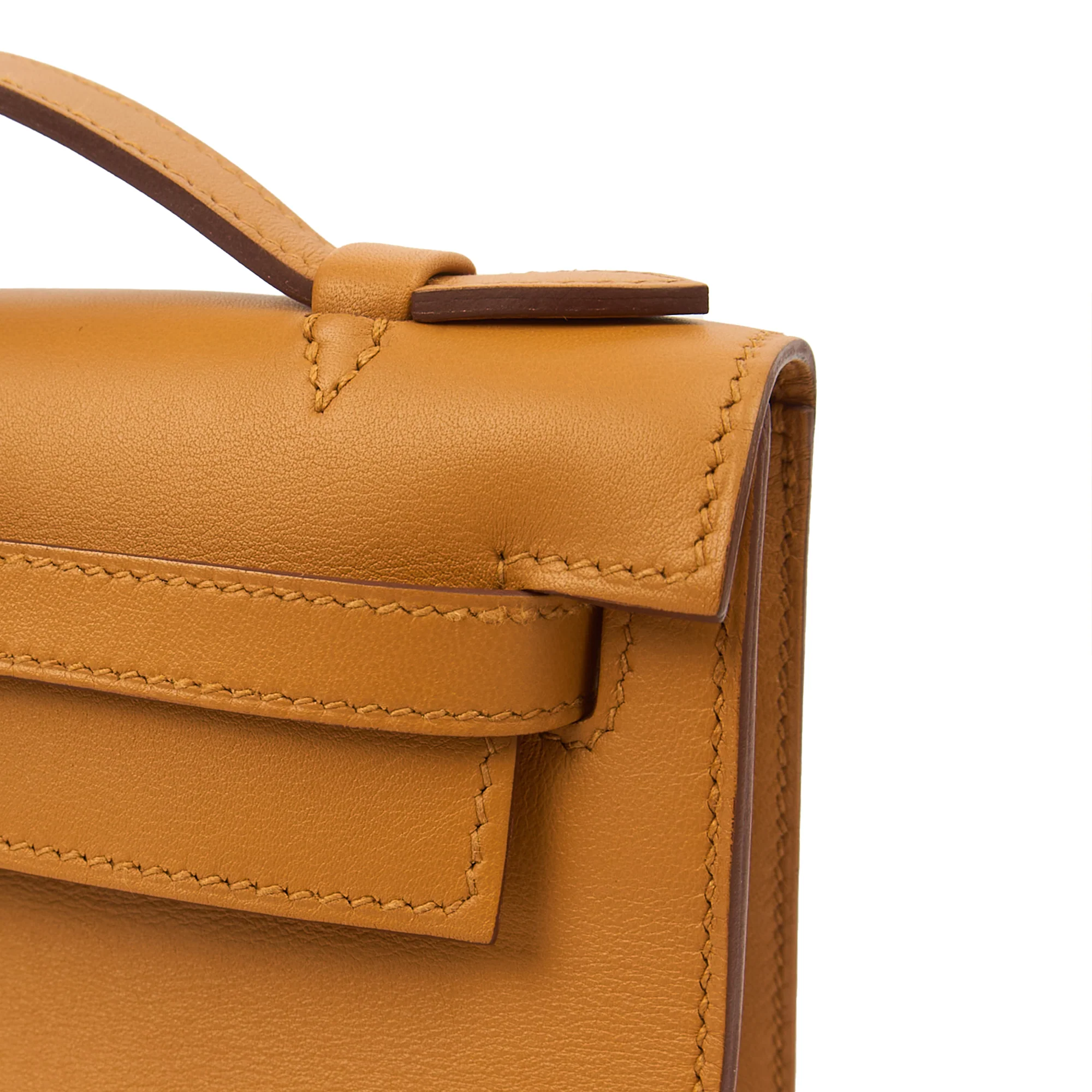 Picture of Hermes Mini Bag Kelly Pochette in Sesame, Swift (Gulli35) Leather