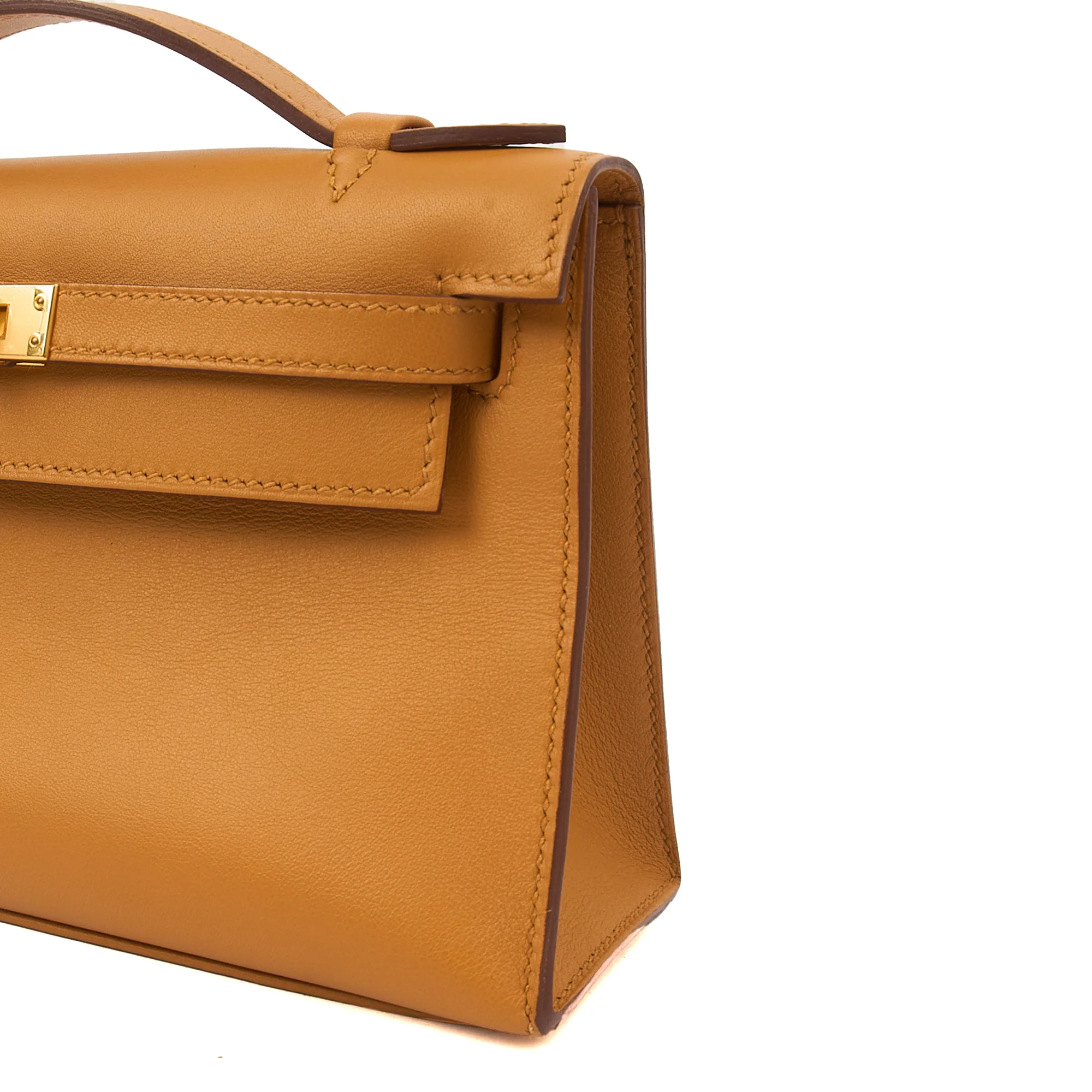 Picture of Hermes Mini Bag Kelly Pochette in Sesame, Swift (Gulli35) Leather