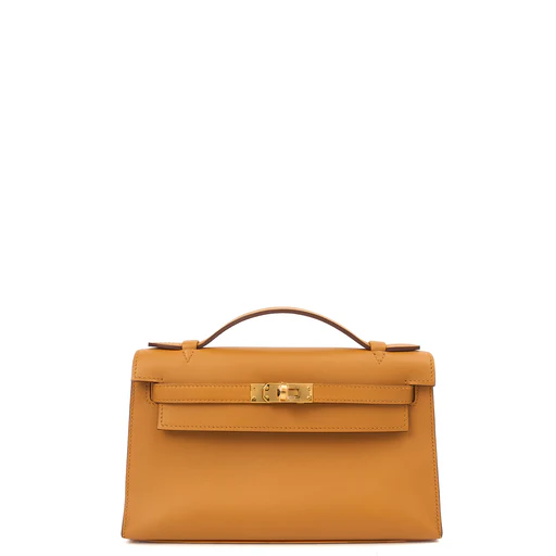 Picture of Hermes Mini Bag Kelly Pochette in Sesame, Swift (Gulli35) Leather