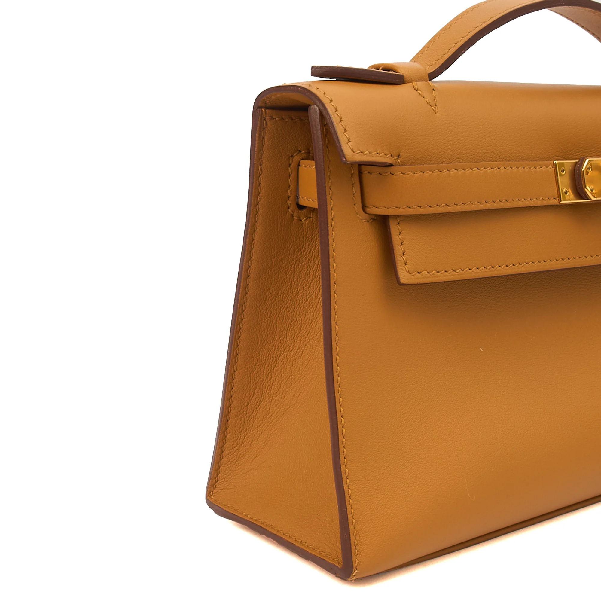 Picture of Hermes Mini Bag Kelly Pochette in Sesame, Swift (Gulli35) Leather