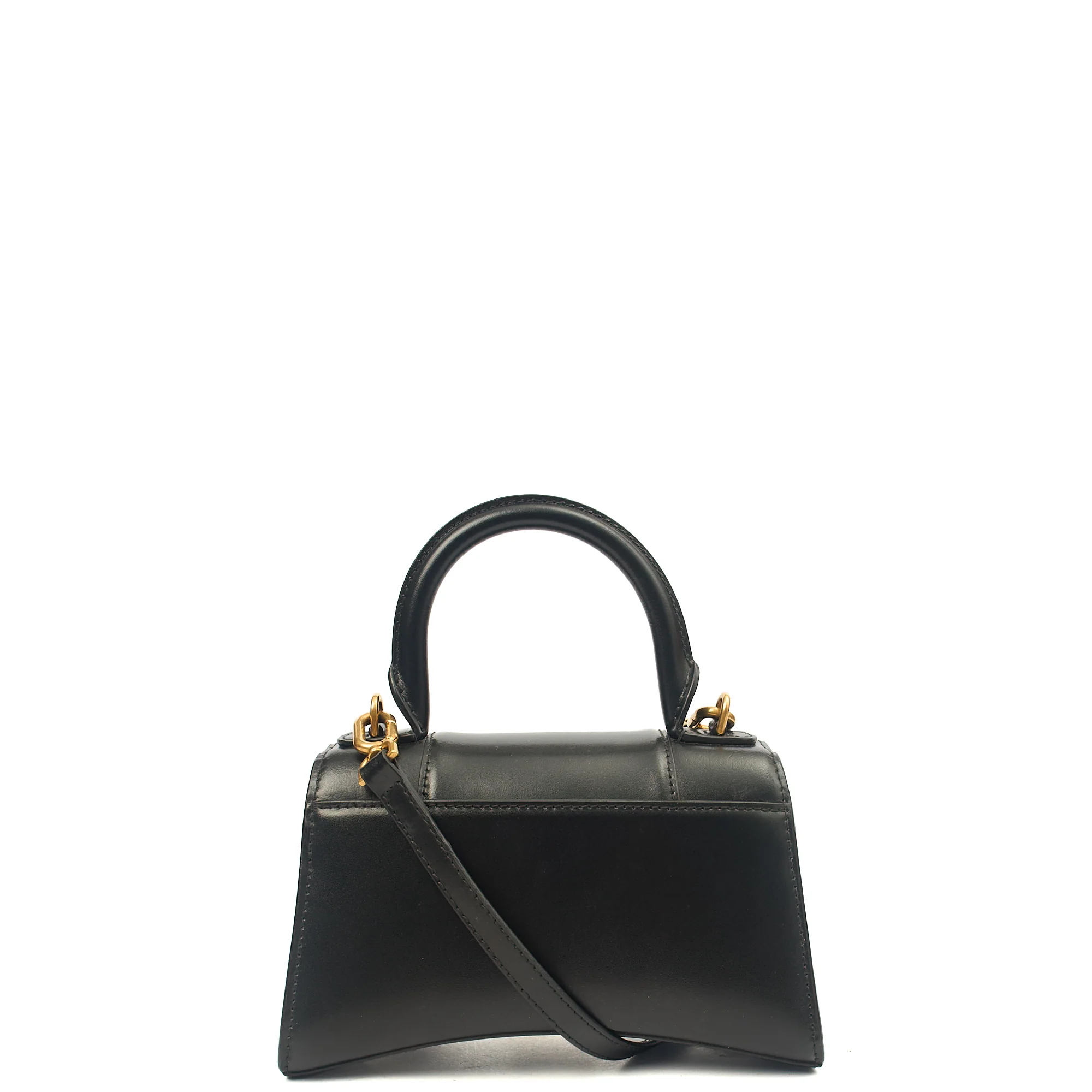 Picture of Balenciaga Cross Body Hourglass Top Handle XS in Black, Leather