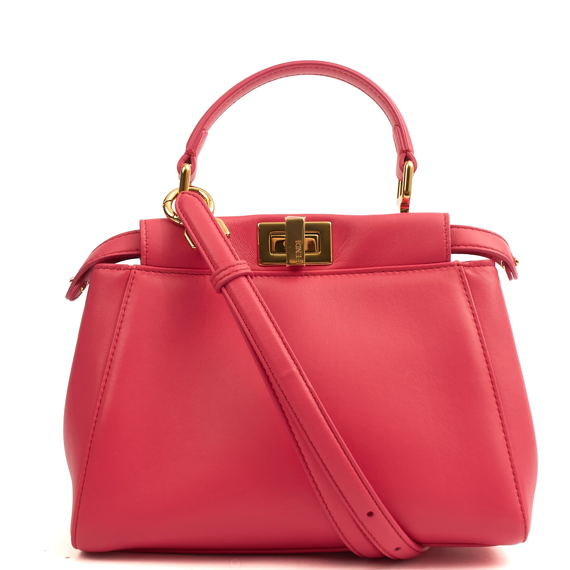 Picture of Fendi Top Handle Peekabo - Mini  in Pink, Leather