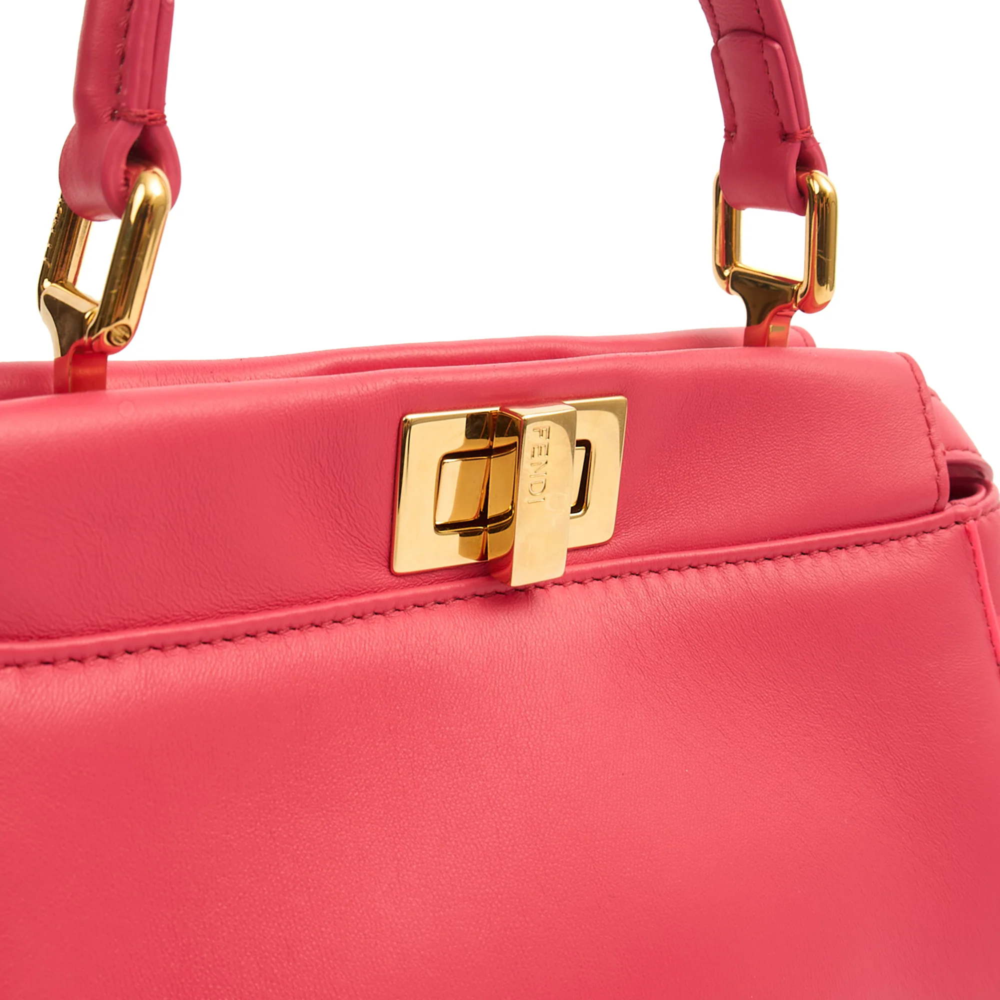 Picture of Fendi Top Handle Peekabo - Mini  in Pink, Leather