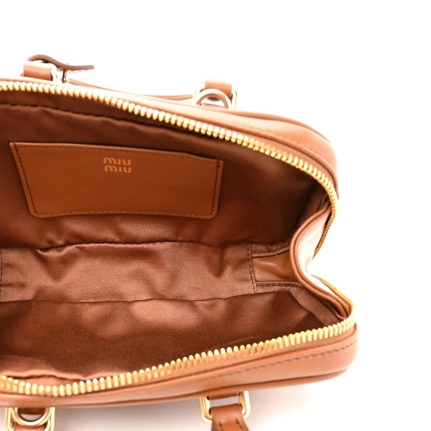 Miu Miu Arcadie Leather Bag interior view 2