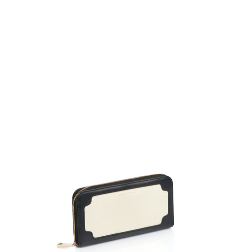 Picture of Aspinal of London Continental Purse in Neutral, Leather