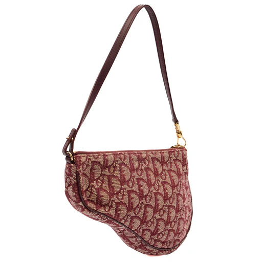 Picture of Christian Dior Mini Bag Saddle Pochette in Red, Fabric