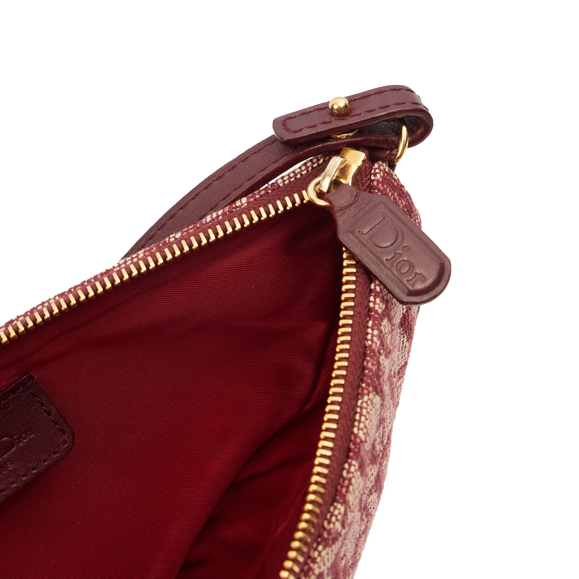Picture of Christian Dior Mini Bag Saddle Pochette in Red, Fabric