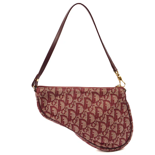 Picture of Christian Dior Mini Bag Saddle Pochette in Red, Fabric