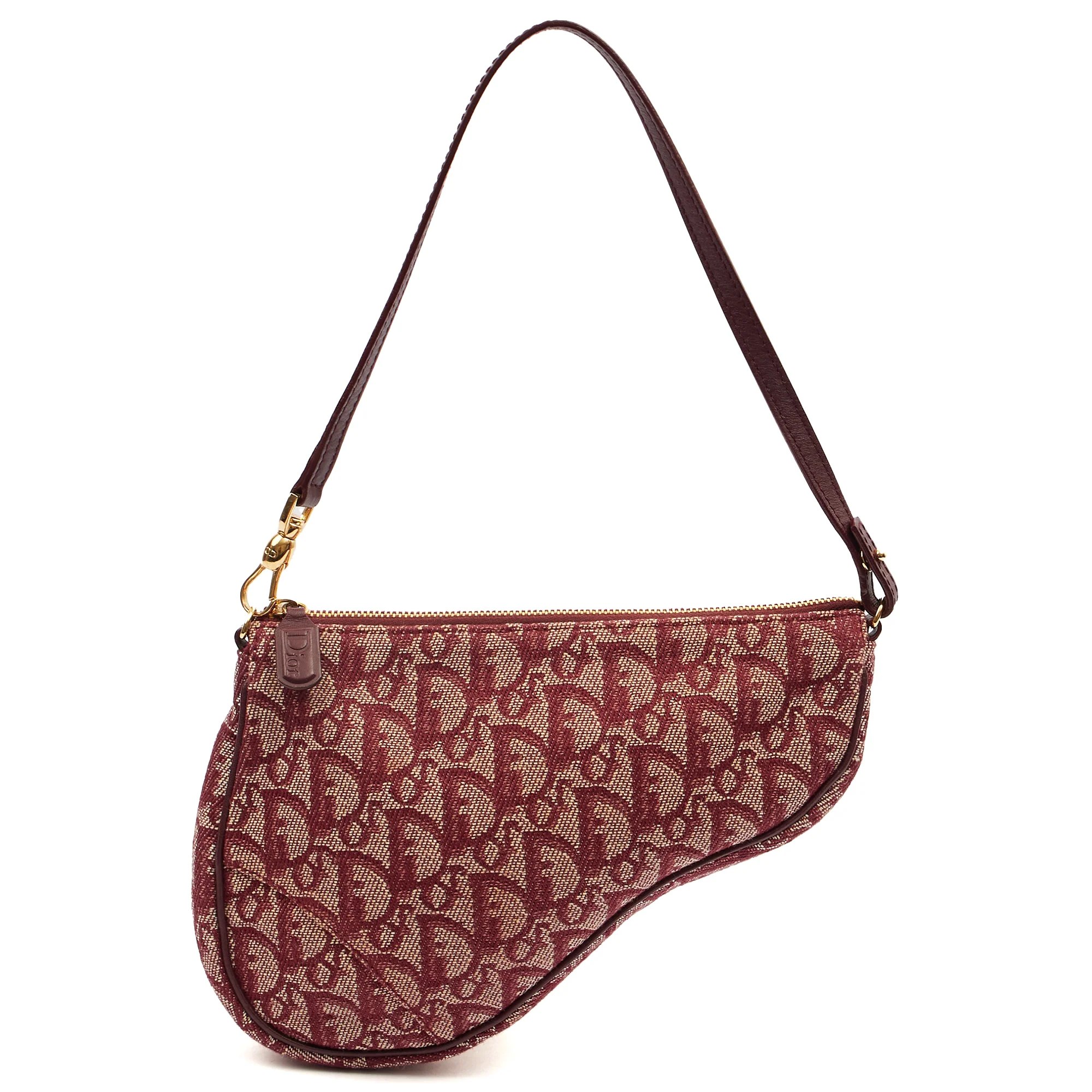 Picture of Christian Dior Mini Bag Saddle Pochette in Red, Fabric