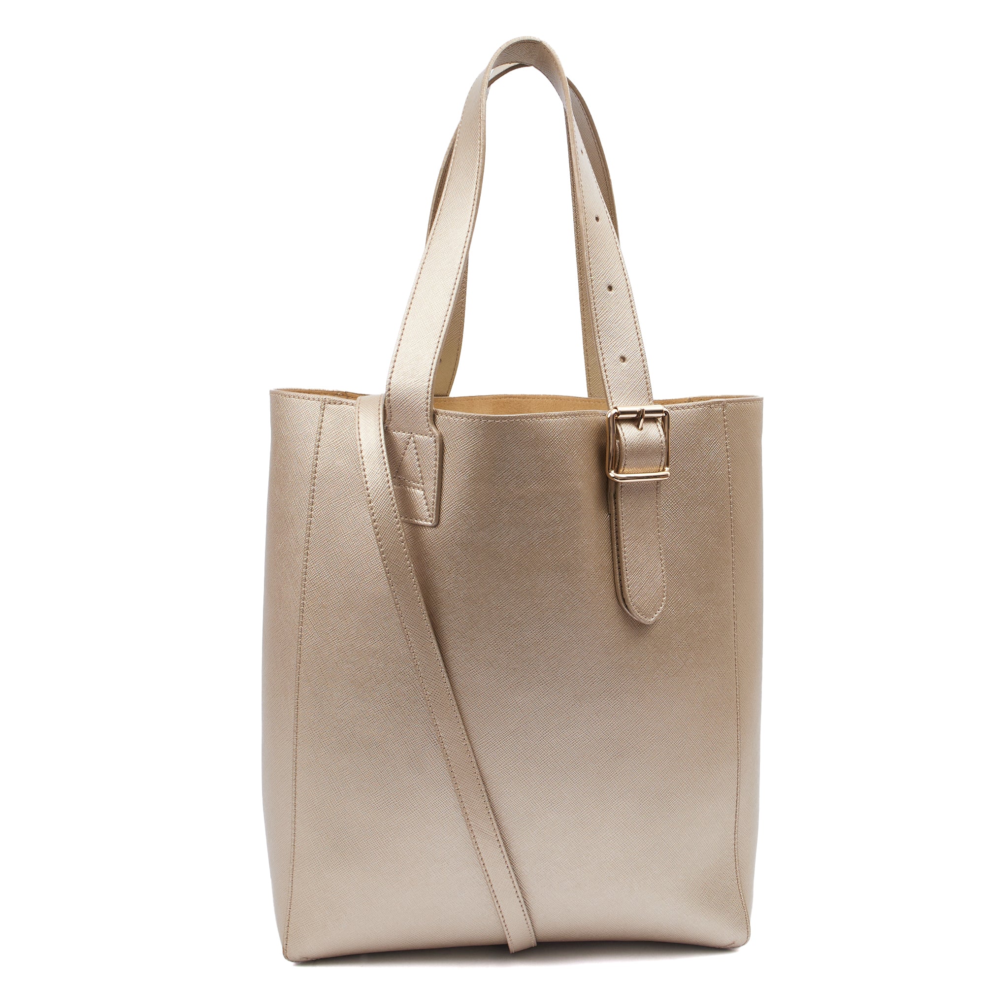 Picture of Aspinal of London Tote London Tote - Midi in Metallic, Leather