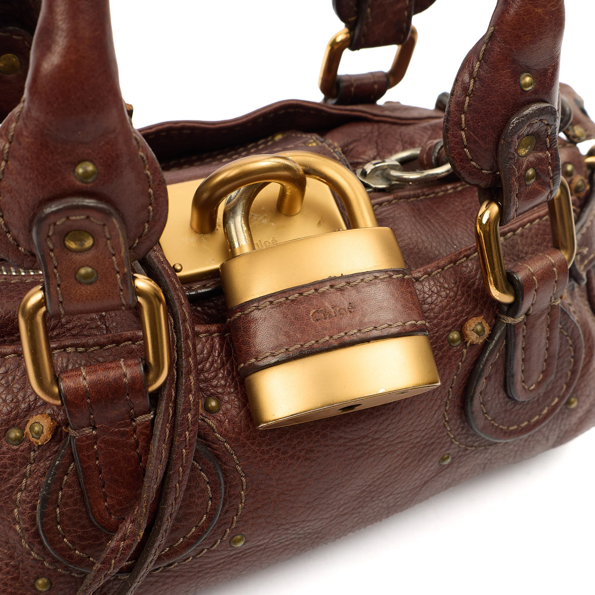 Picture of Chloe Mini Bag Paddington - Mini in Brown, Calfskin Leather