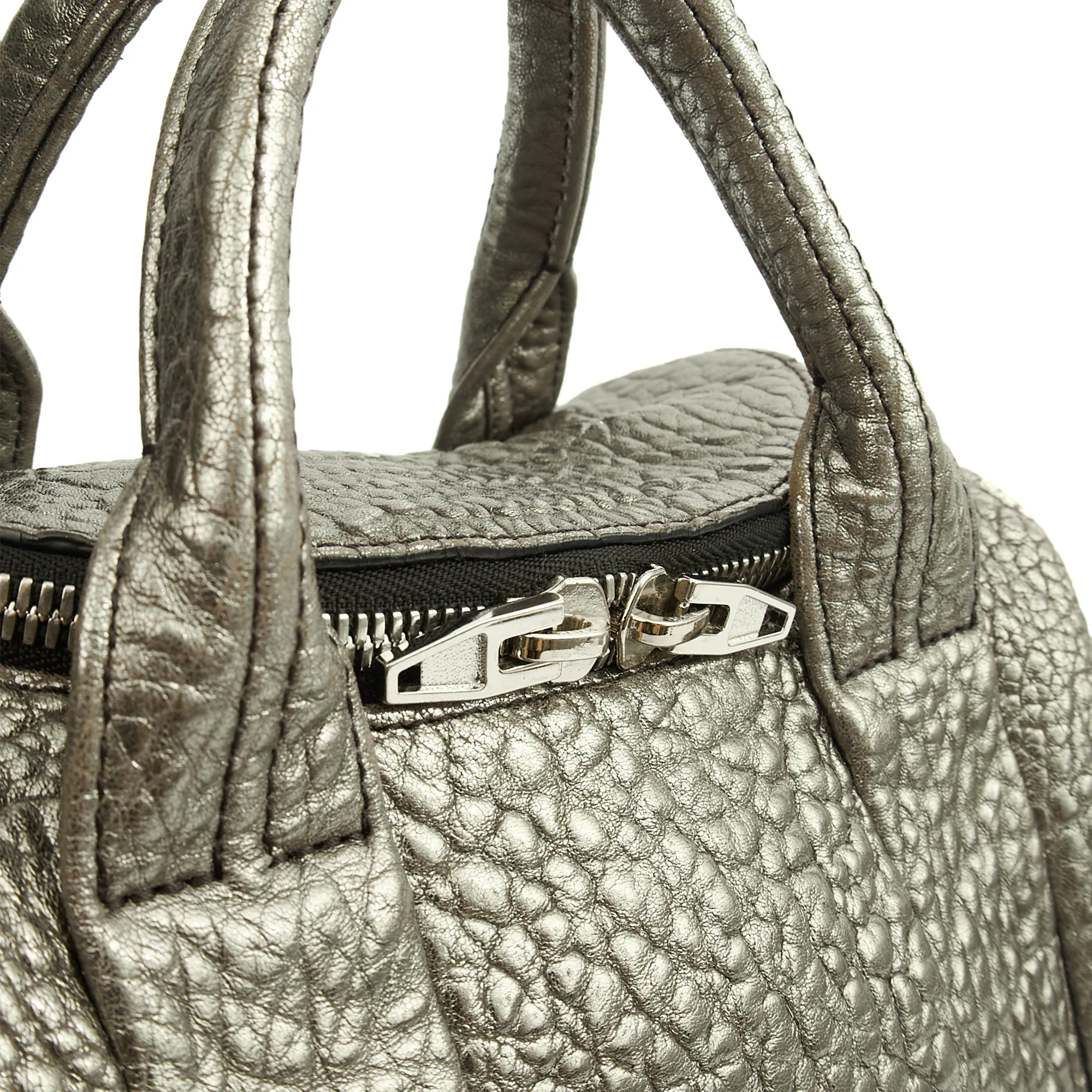 Picture of Alexander Wang Cross Body Rocco in Metallic, Leather