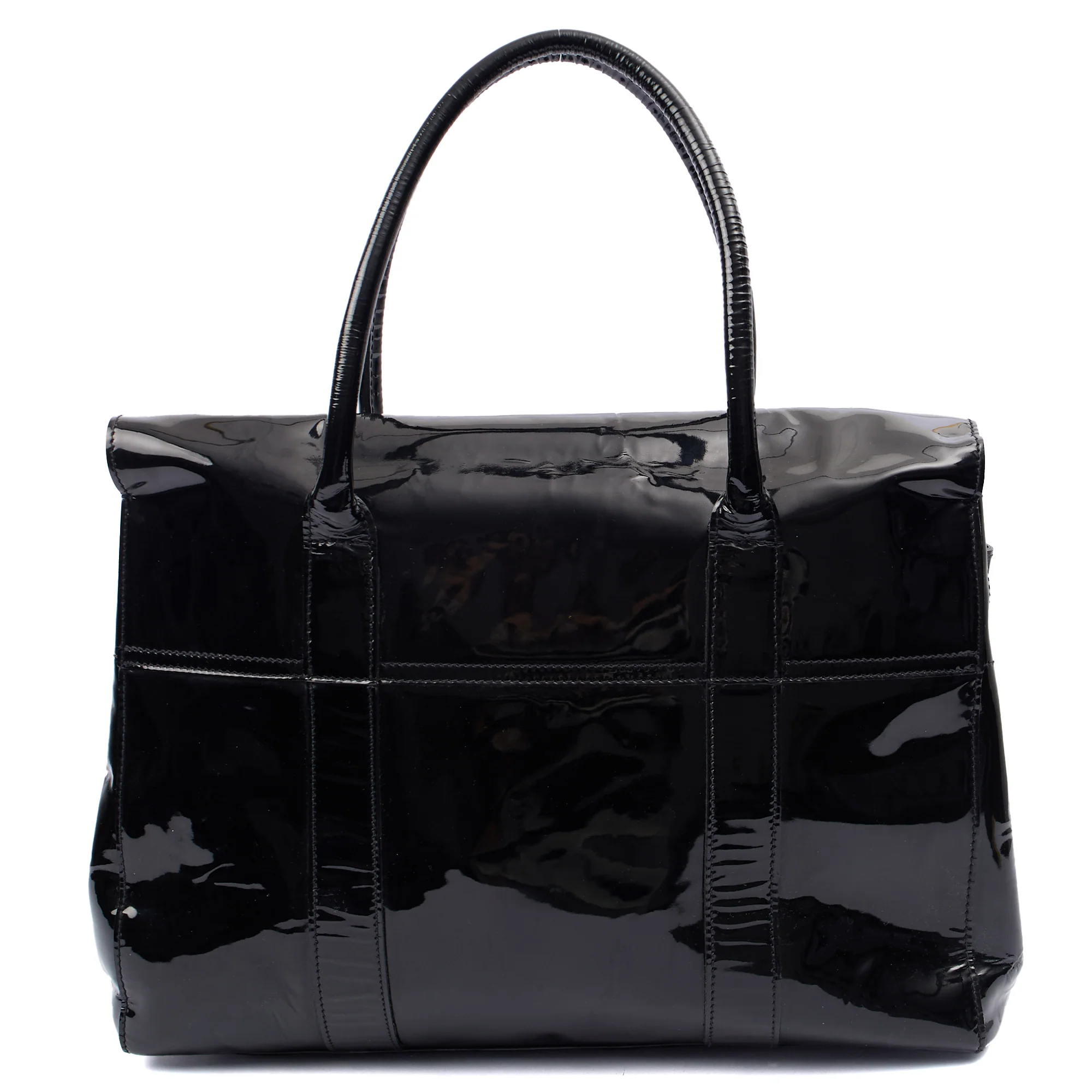 Picture of Mulberry Tote Bayswater Heritage in Black, Patent Leather