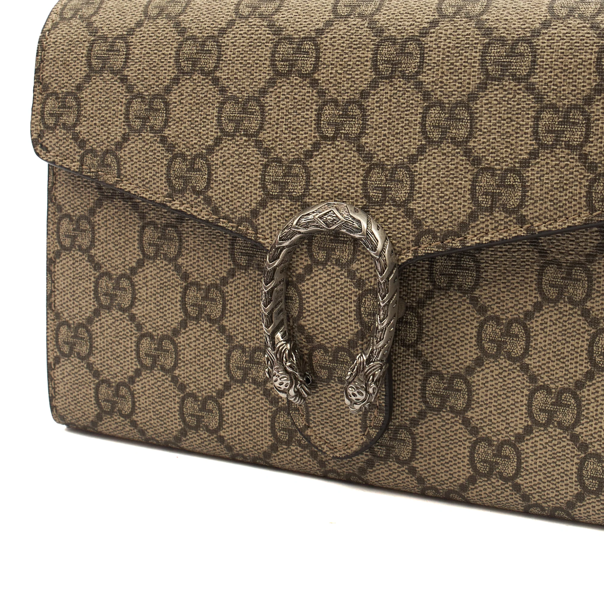 Picture of Gucci Cross Body Dionysus Chain Wallet in GG Supreme, Leather