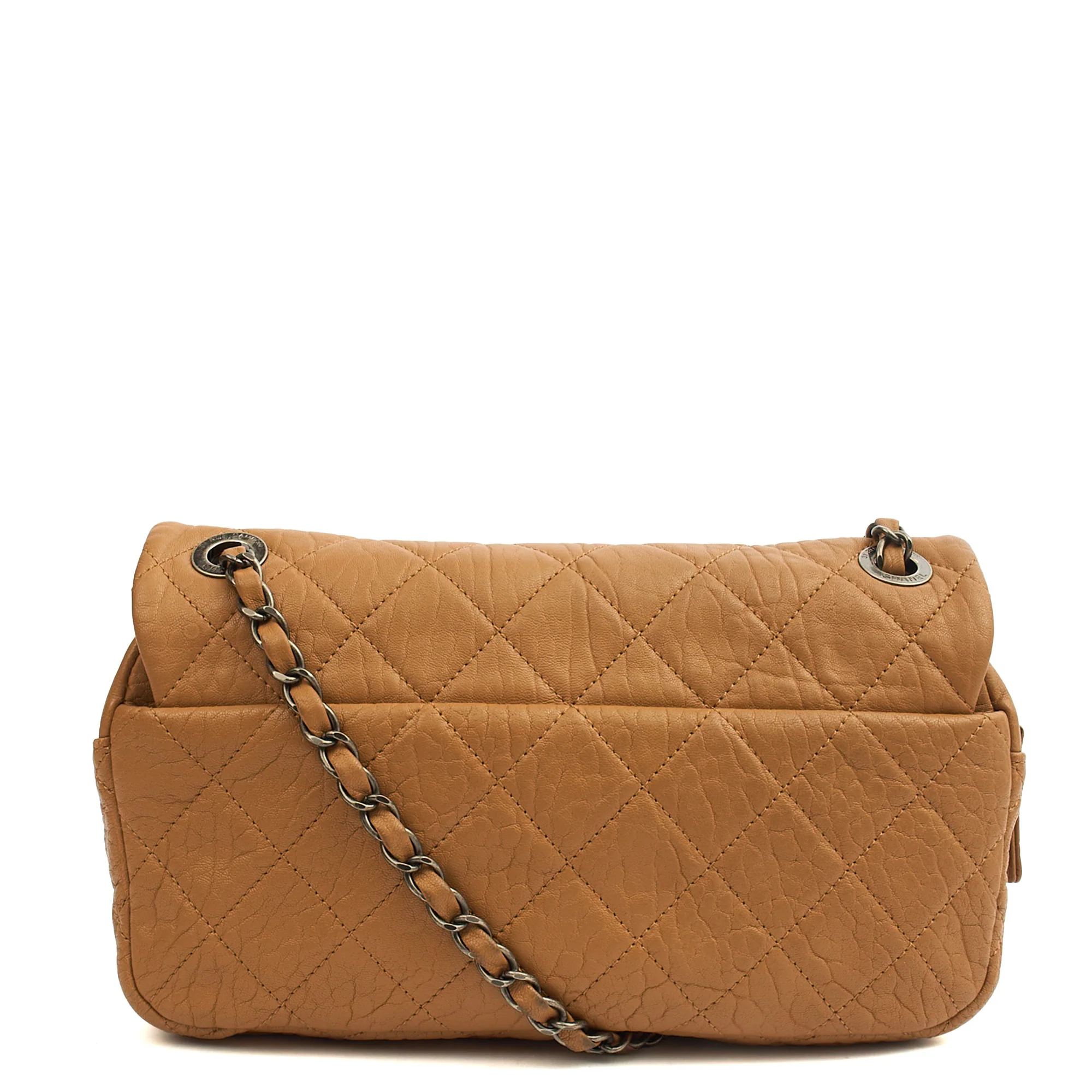 Picture of Chanel Shoulder Bag Flap Bag in Brown, Calfskin Leather
