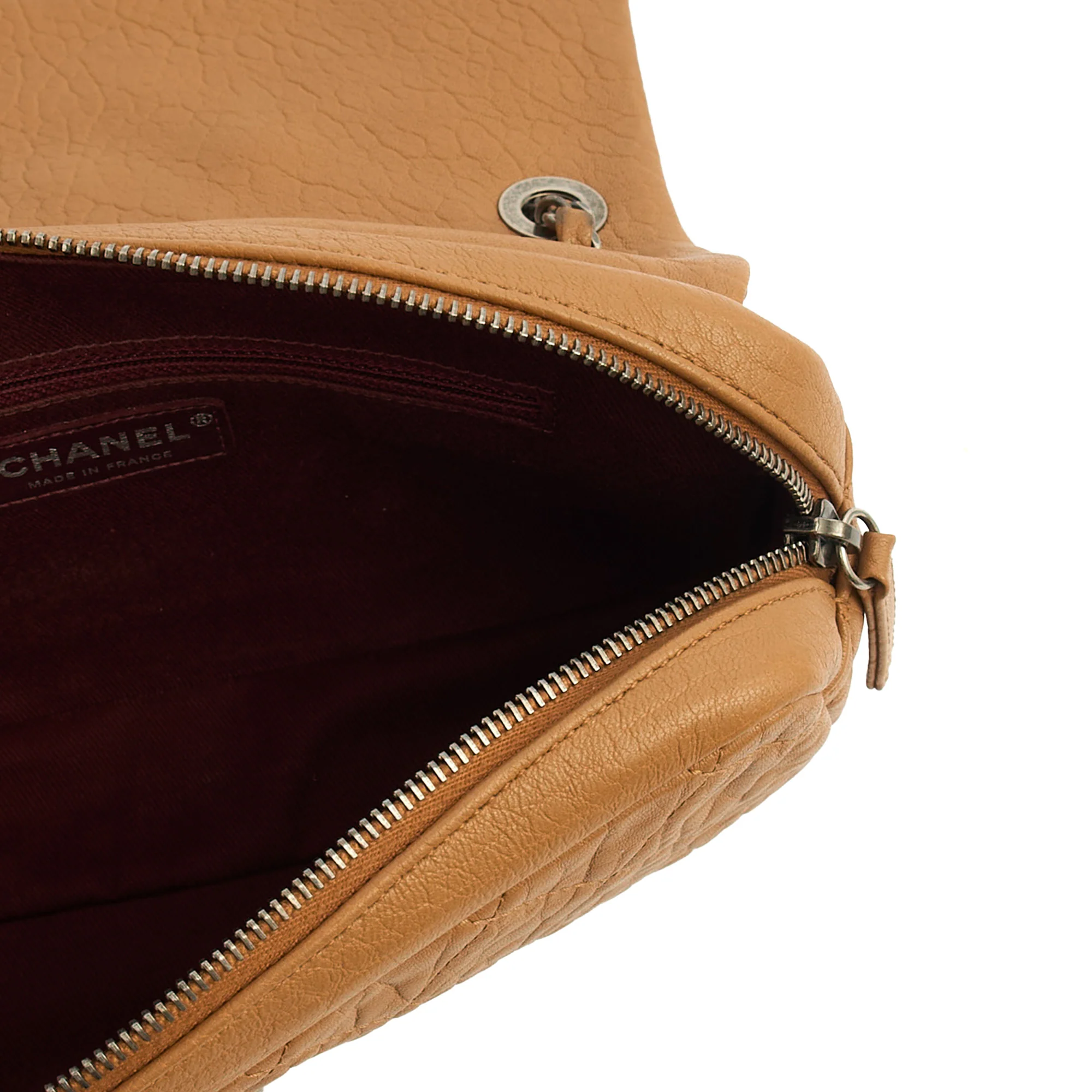 Picture of Chanel Shoulder Bag Flap Bag in Brown, Calfskin Leather