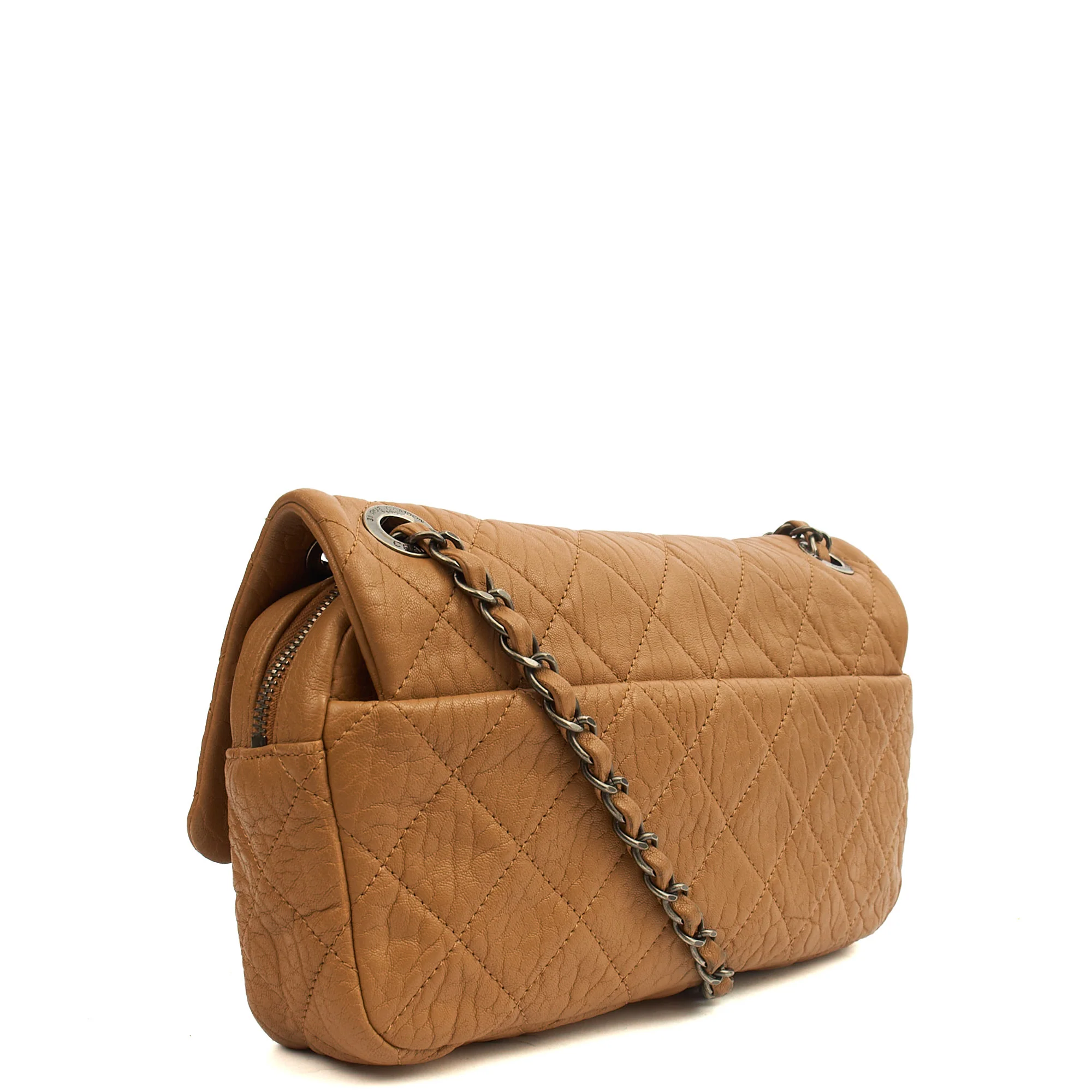 Picture of Chanel Shoulder Bag Flap Bag in Brown, Calfskin Leather