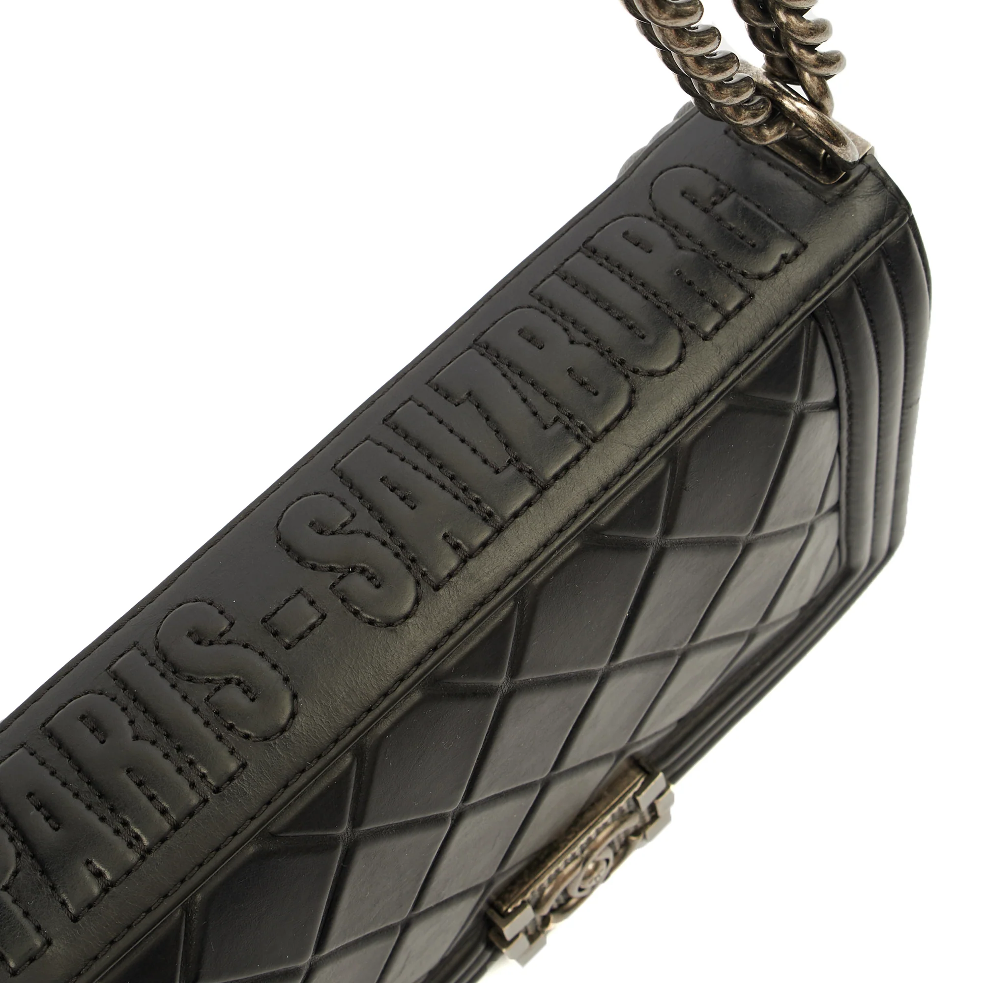 Picture of Chanel Shoulder Bag Boy - Medium in Black, Calfskin Leather