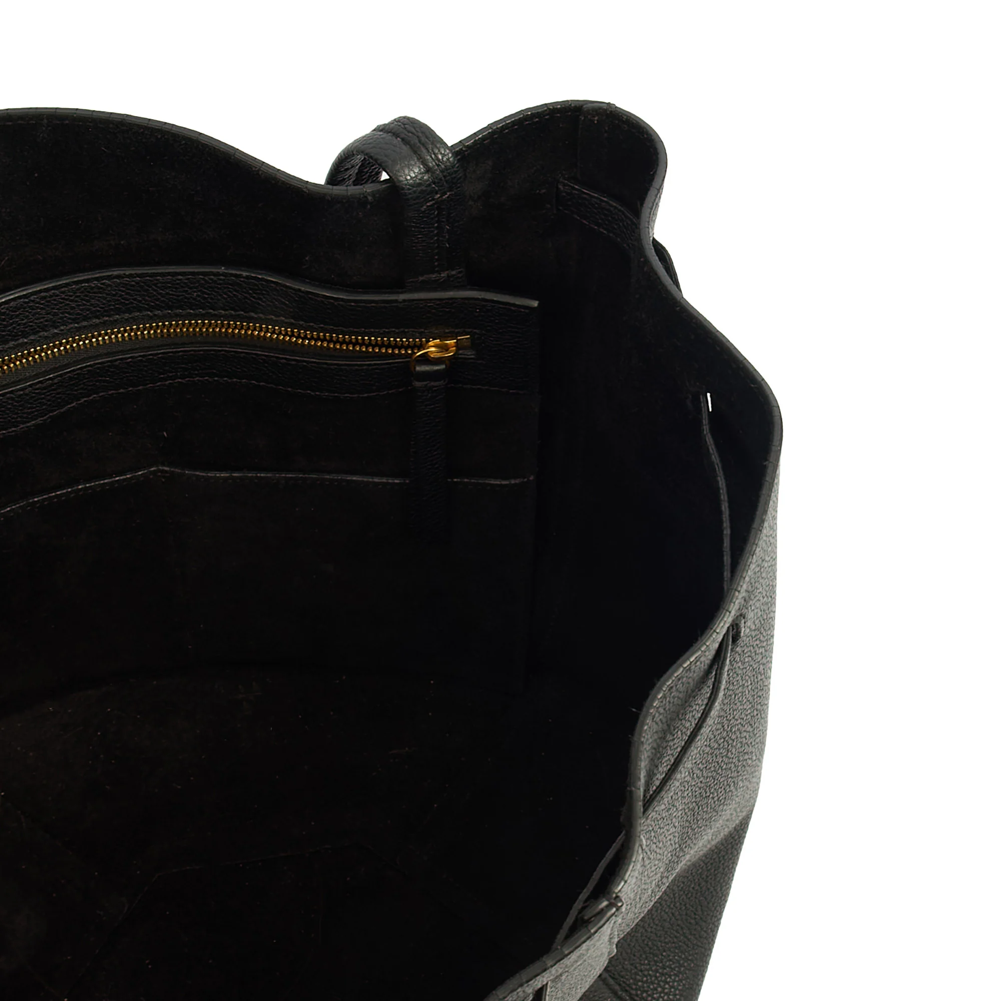 Picture of Celine Tote Cabas Phantom - Medium in Black, Leather