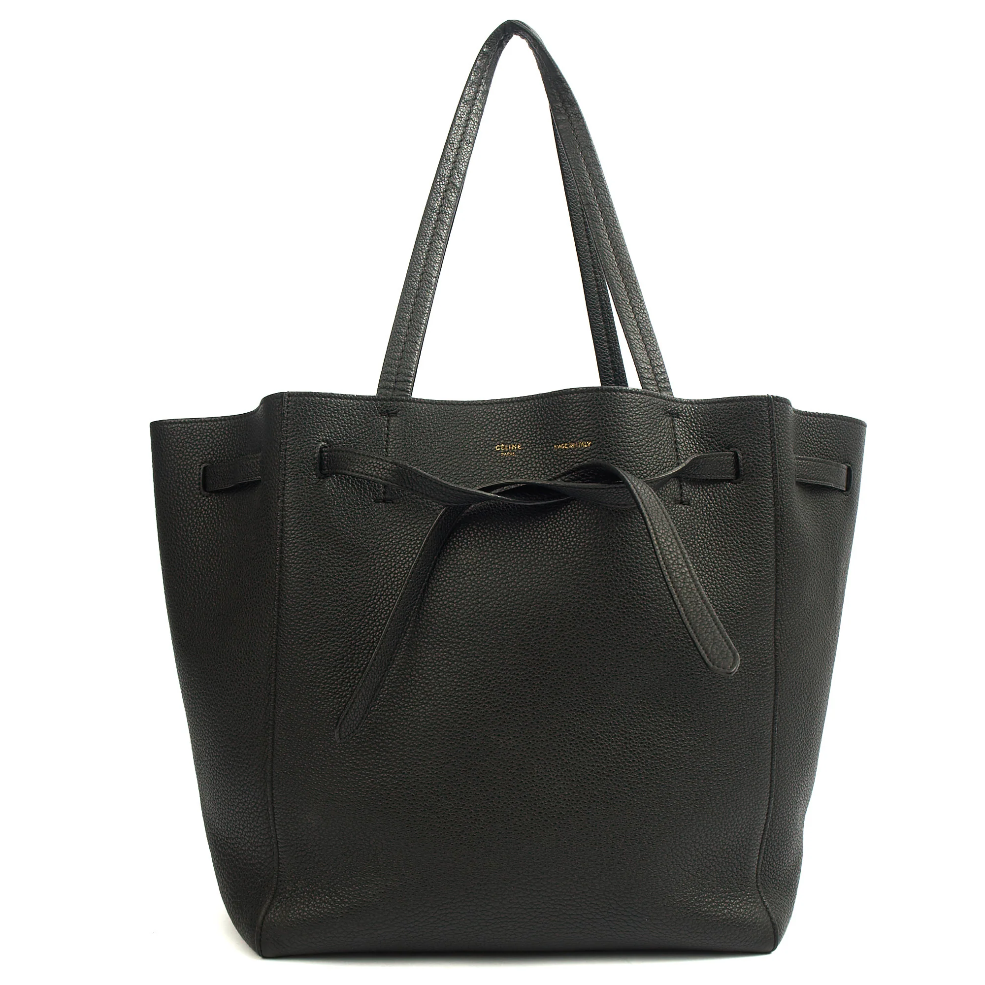 Picture of Celine Tote Cabas Phantom - Medium in Black, Leather