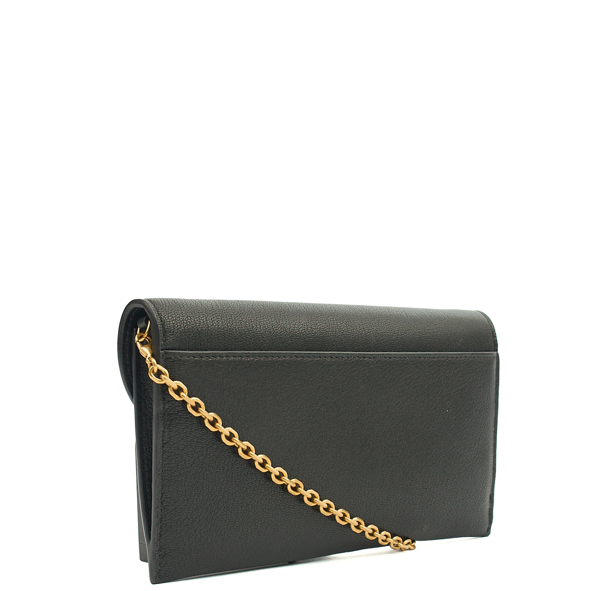 Picture of Christian Dior Cross Body Long Saddle Wallet with Chain in Black, Calfskin