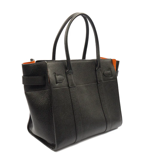Picture of Mulberry Tote Zipped Bayswater in Black, Leather
