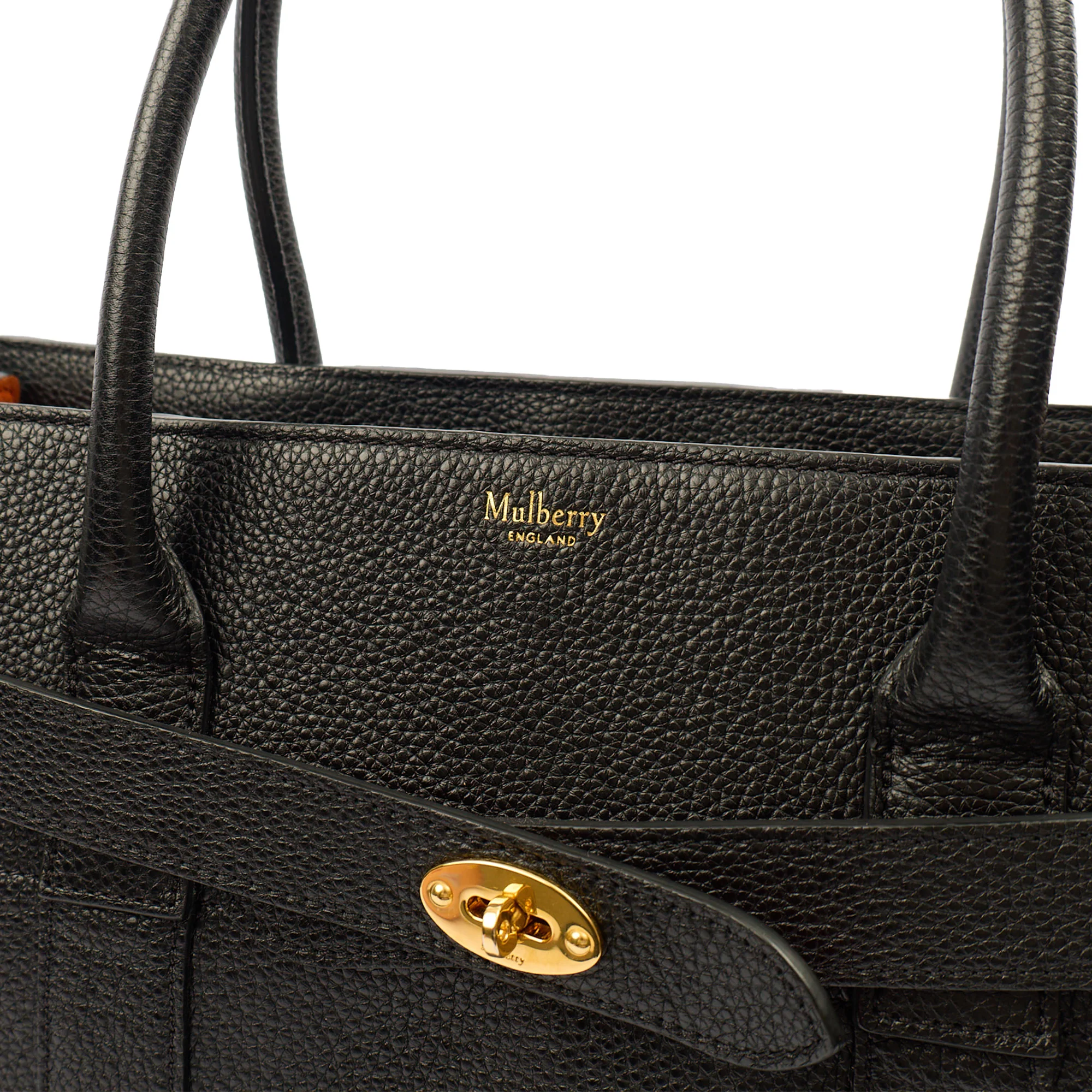 Picture of Mulberry Tote Zipped Bayswater in Black, Leather