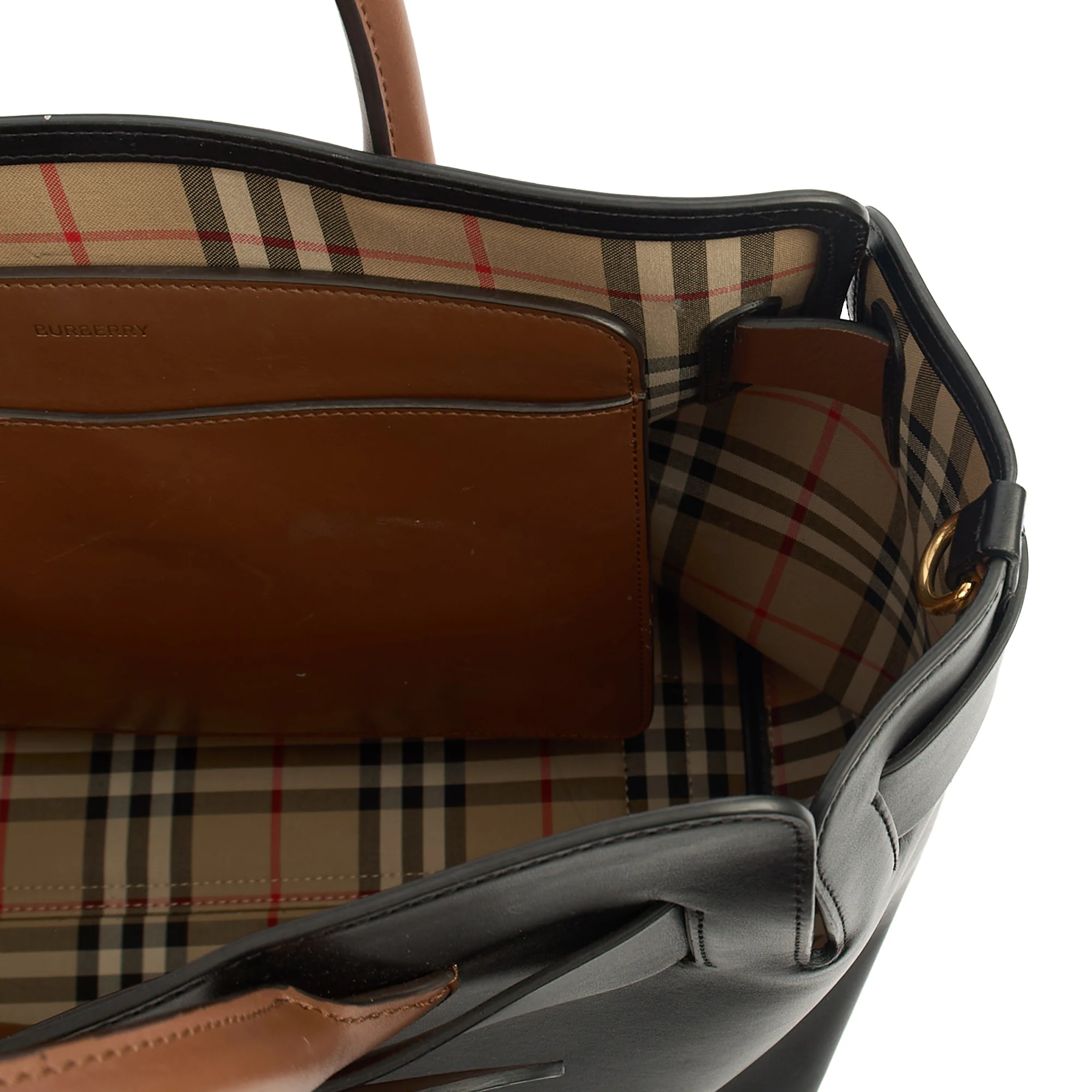 Picture of Burberry Tote Belt Bag - Medium in Black, Leather