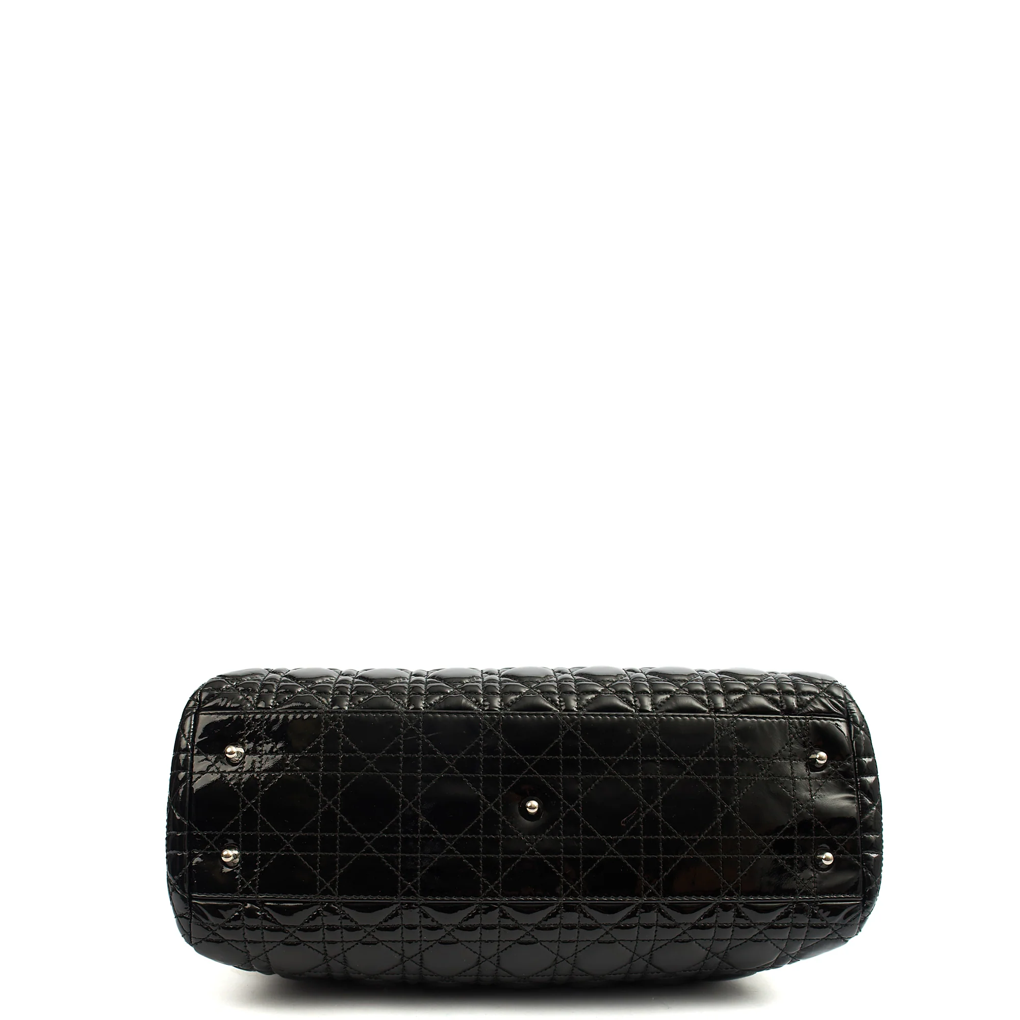 Picture of Christian Dior Tote Soft Cannage Shopper in Black, Patent Leather