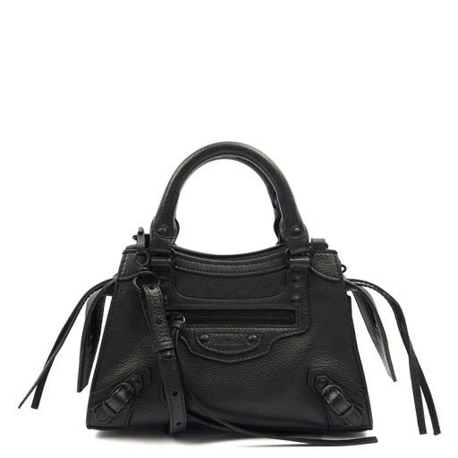 Picture of Balenciaga Cross Body Neo Classic- Nano in Black, Veau (Calfskin)