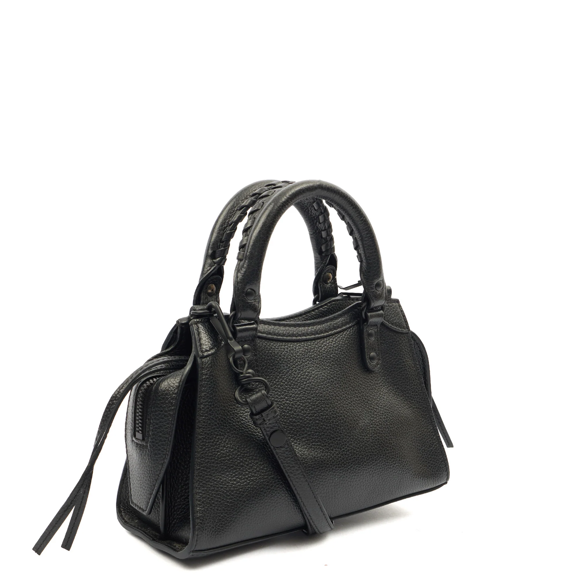 Picture of Balenciaga Cross Body Neo Classic- Nano in Black, Veau (Calfskin)