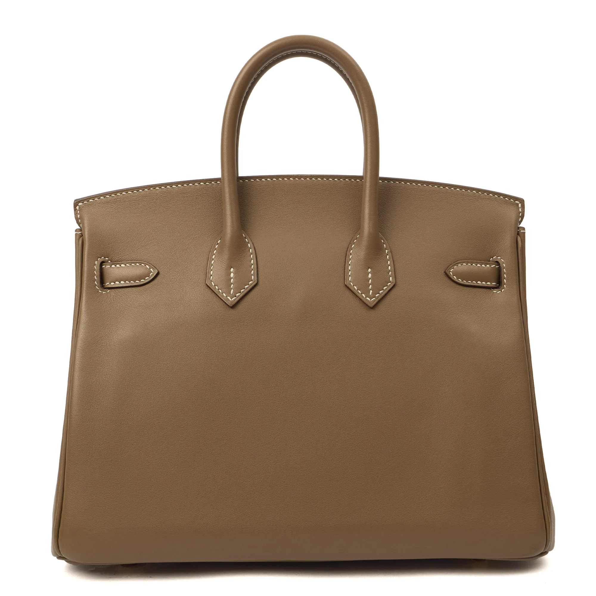 Picture of Hermes Tote Birkin 25 in Etoupe, Swift (Gulli35) Leather