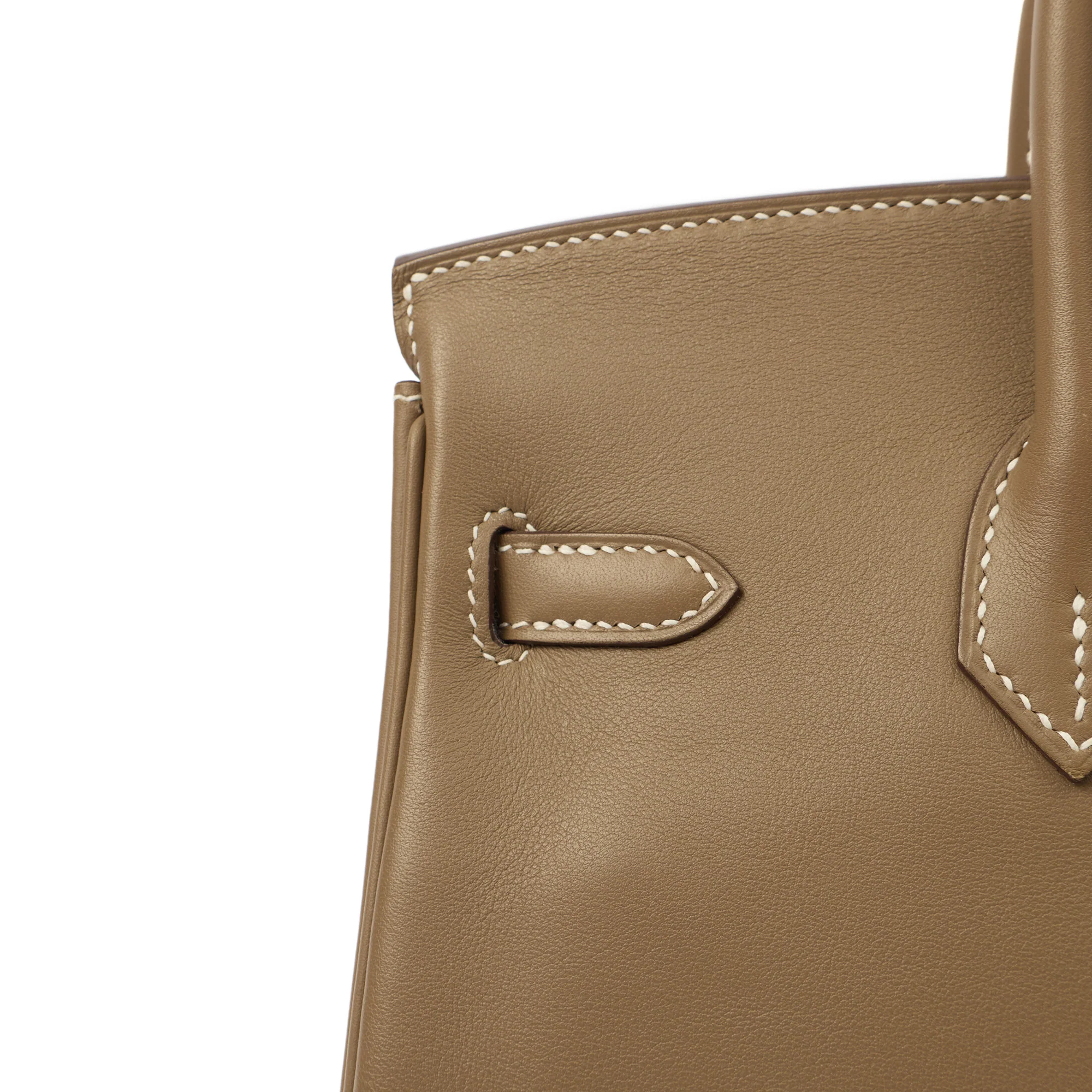 Picture of Hermes Tote Birkin 25 in Etoupe, Swift (Gulli35) Leather